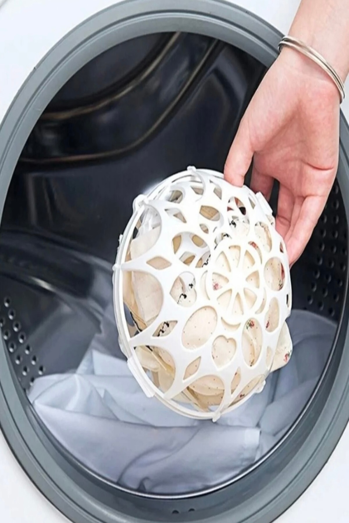 Mikasso Ultra Lüx 3x3 Sütyen Ve Çamaşır Yıkama Topu Pratik Plastik Iç Çamaşır Yıkama Topu TR fotoğrafı 4 (önizleme)