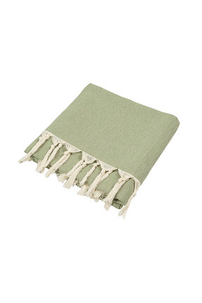 OKRA HOME Herringbone Yeşil TV Battaniyesi – Yumuşak Şal 130x170 cm