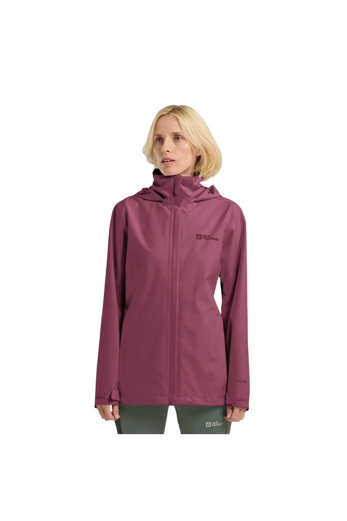 Jack Wolfskin Trailtime 2L Kadın Pembe Outdoor Ceketi KADIN OUTDOOR CEKETİ A63902