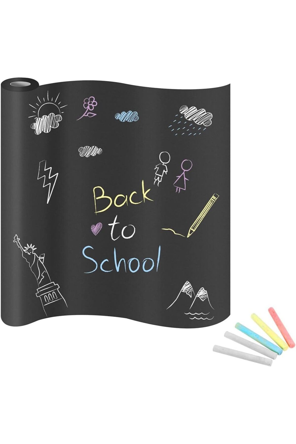 Yıldızan Tree_ Yapışkanlı Kara Tahta Blackboard _yole 1162043