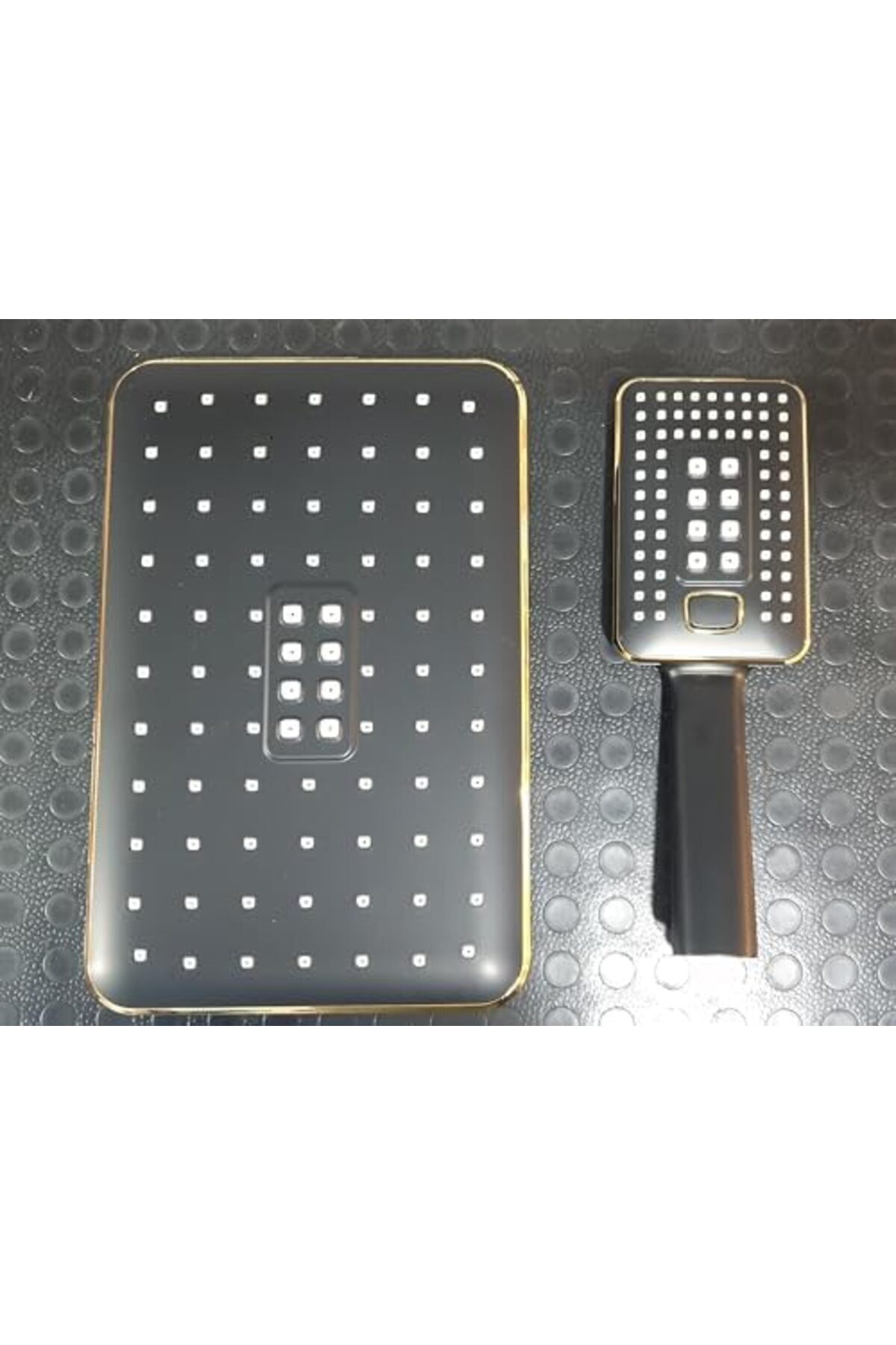 Yıldızan Rhea Siyah Altın Tepe Duş ve Eş Duş Başlık Seti 1190095