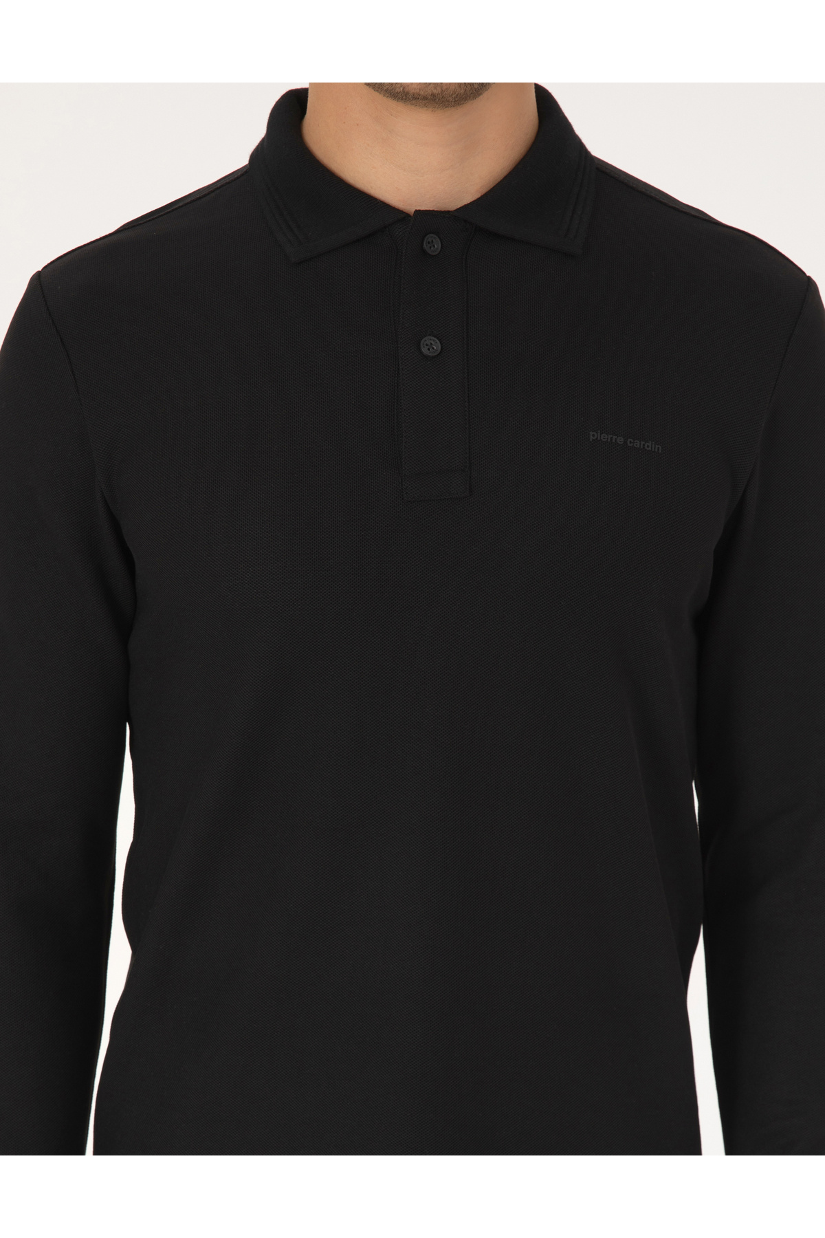 Pierre Cardin Siyah Slim Fit Sweatshirt 50311678-VR046 görsel 6