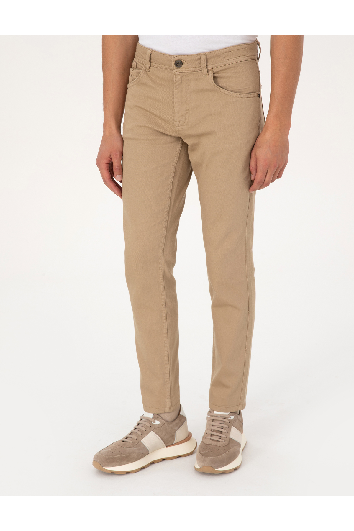 Pierre Cardin  Bej Slim Fit Jean Pantolon 50317312-VR011 - Görsel 2