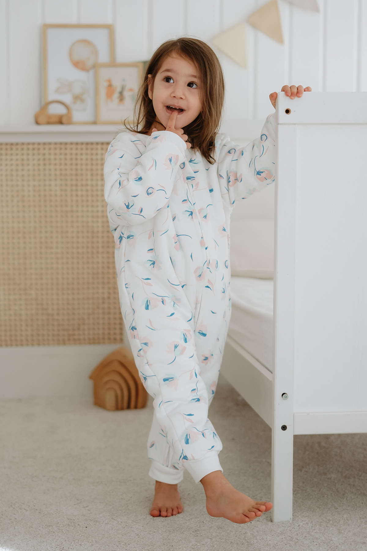 Girl Boy 100% Cotton 1.5 Tog Pattern Sleeping Bag
