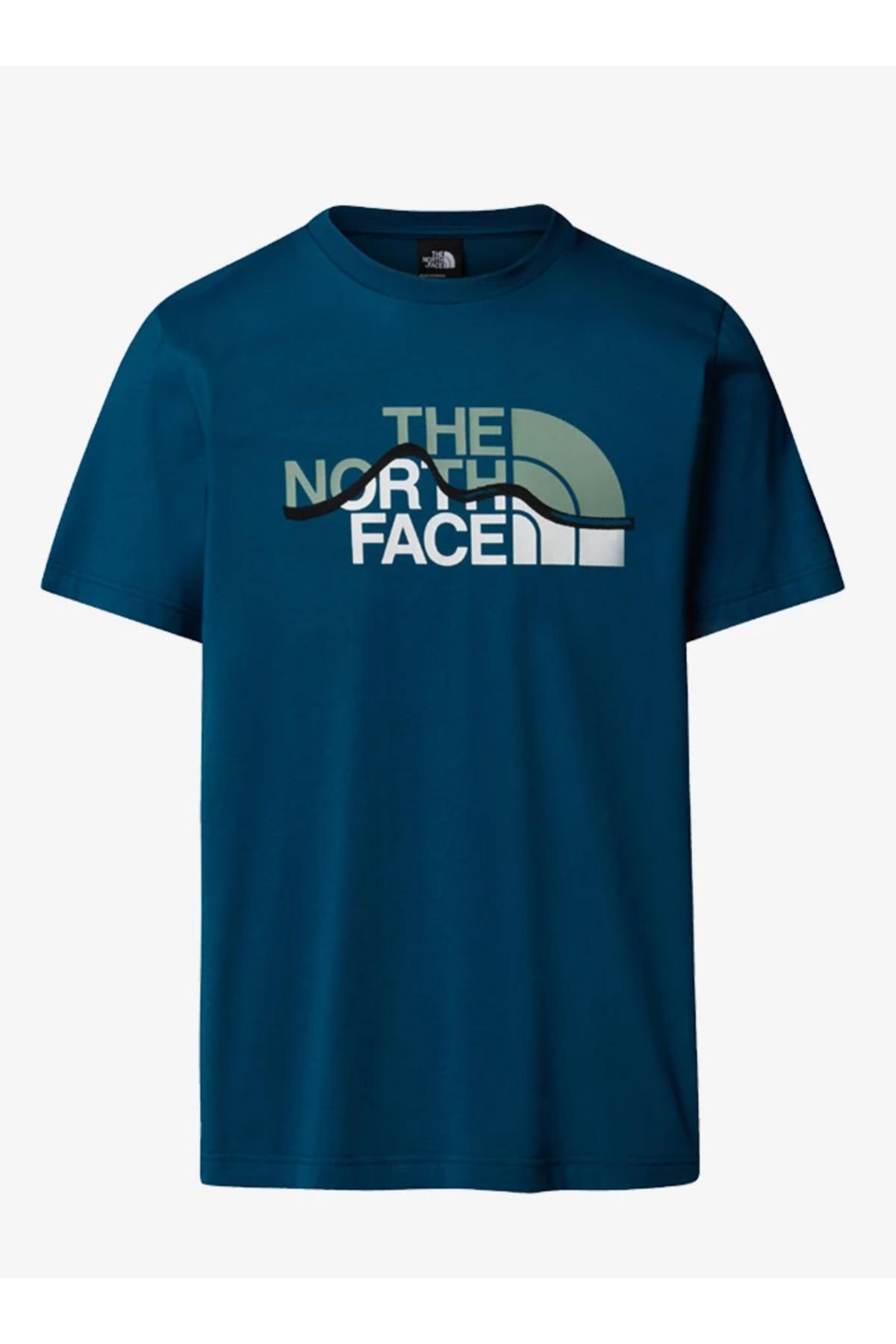 نورث فیس تی شرت مردانه طرح Mountain Line
