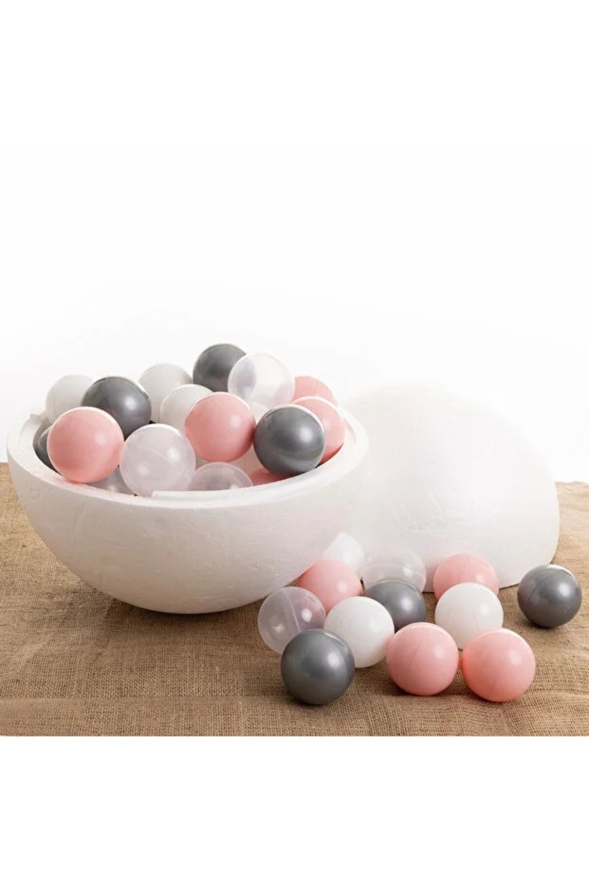 BebeMango Bubble Soft 50 ‘li Top Havuzu Topları Pembe Çok Renkli fotoğrafı 4 (önizleme)