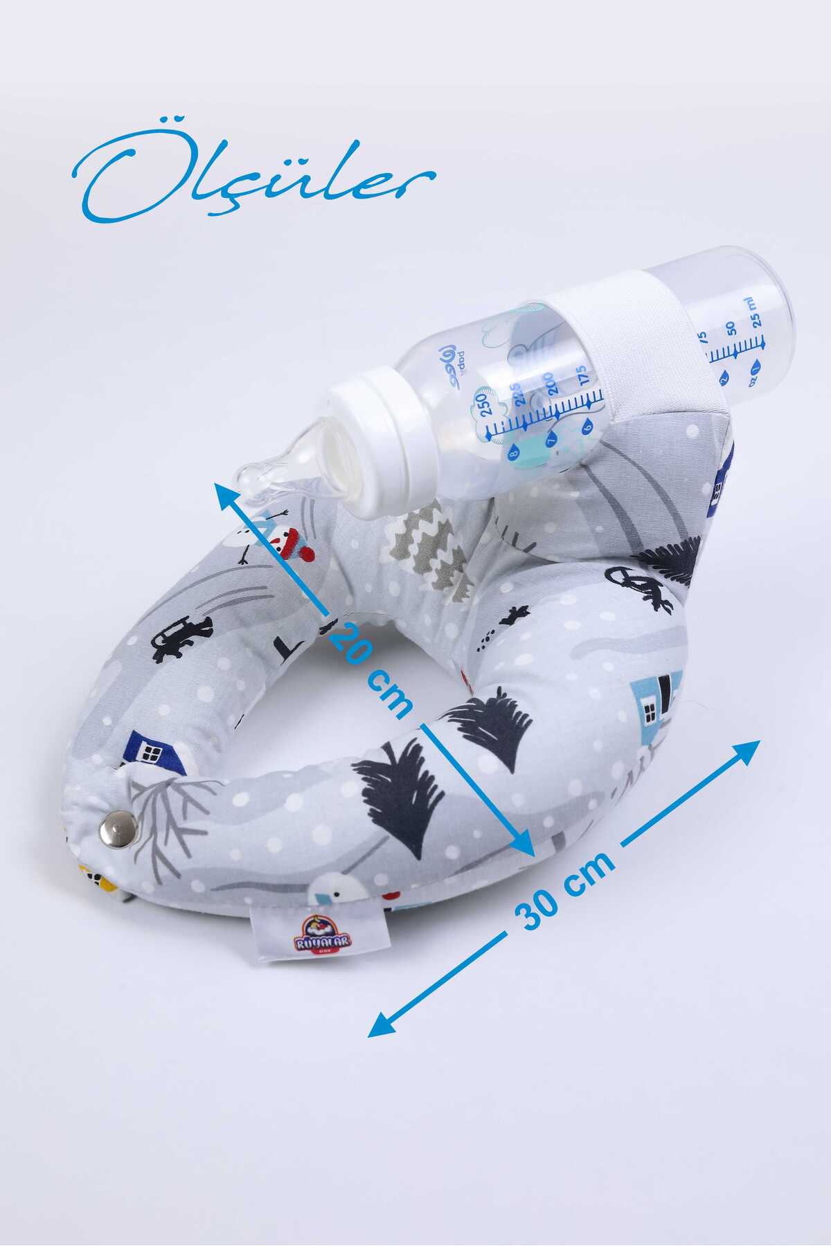 Umaybebek Pratik Bebek Beslenme, Biberon Tutucu, Emzirme Kolaylaştırıcı, Emzirme Yastığı, Yumuşak, Lastikli fotoğrafı 6 (önizleme)