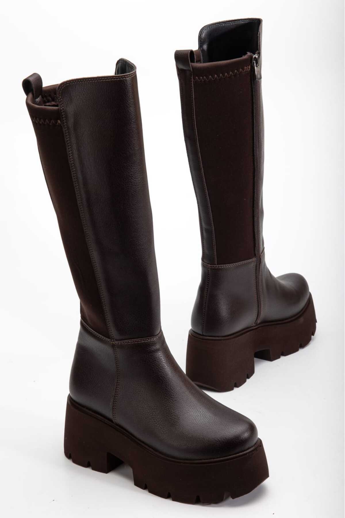 ALPODİ  Kadın Çizme Yüksek Taban Goncu Strec ALD2000-Ç104 - Görsel 4