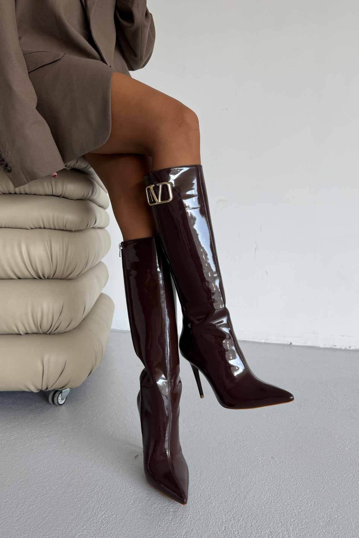 AYAKKABI PRENSİ  Verla V Detaylı ACI KAHVE RUGAN