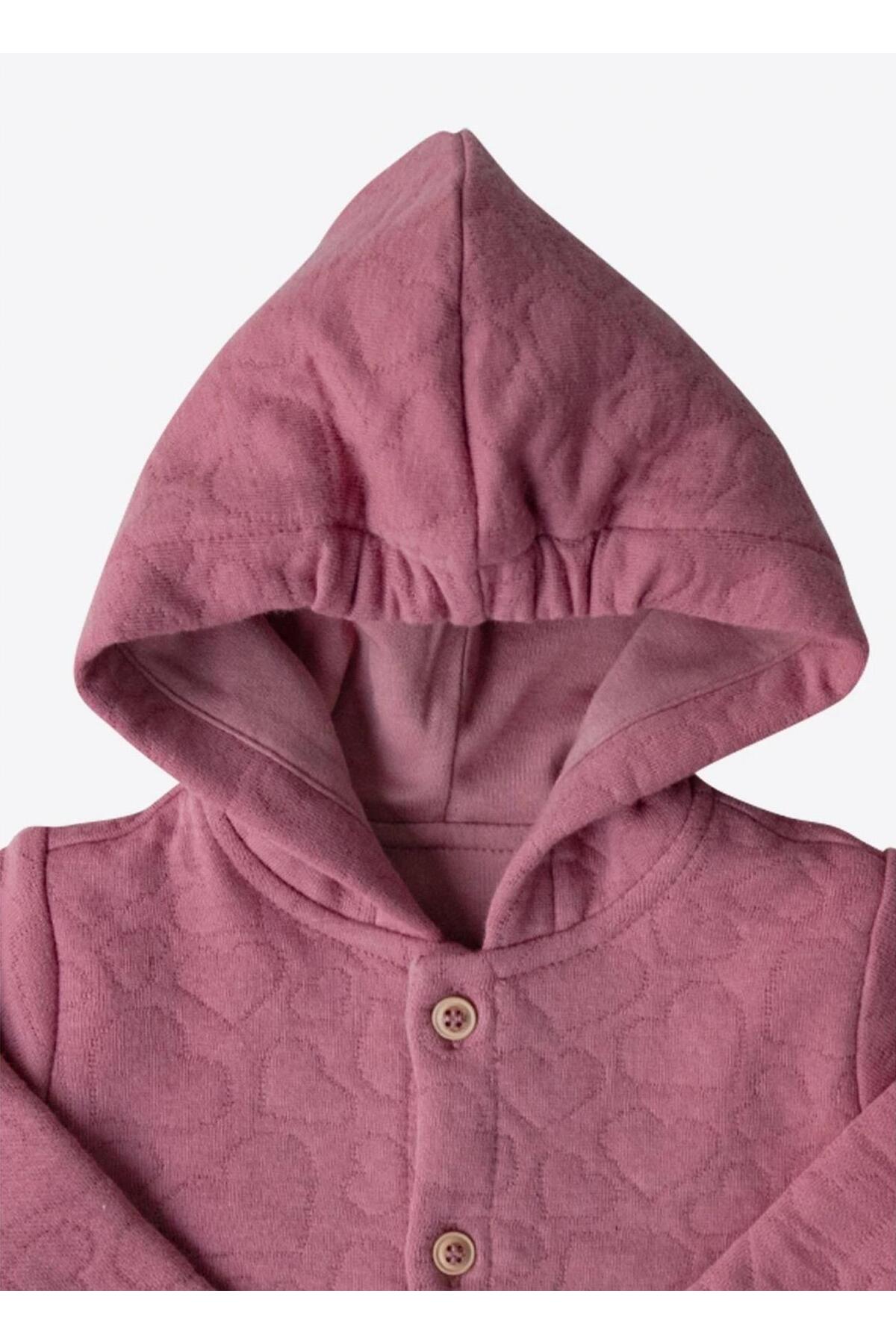 kitikate Organik Livon Hırka Pembe fotoğrafı 4 (önizleme)