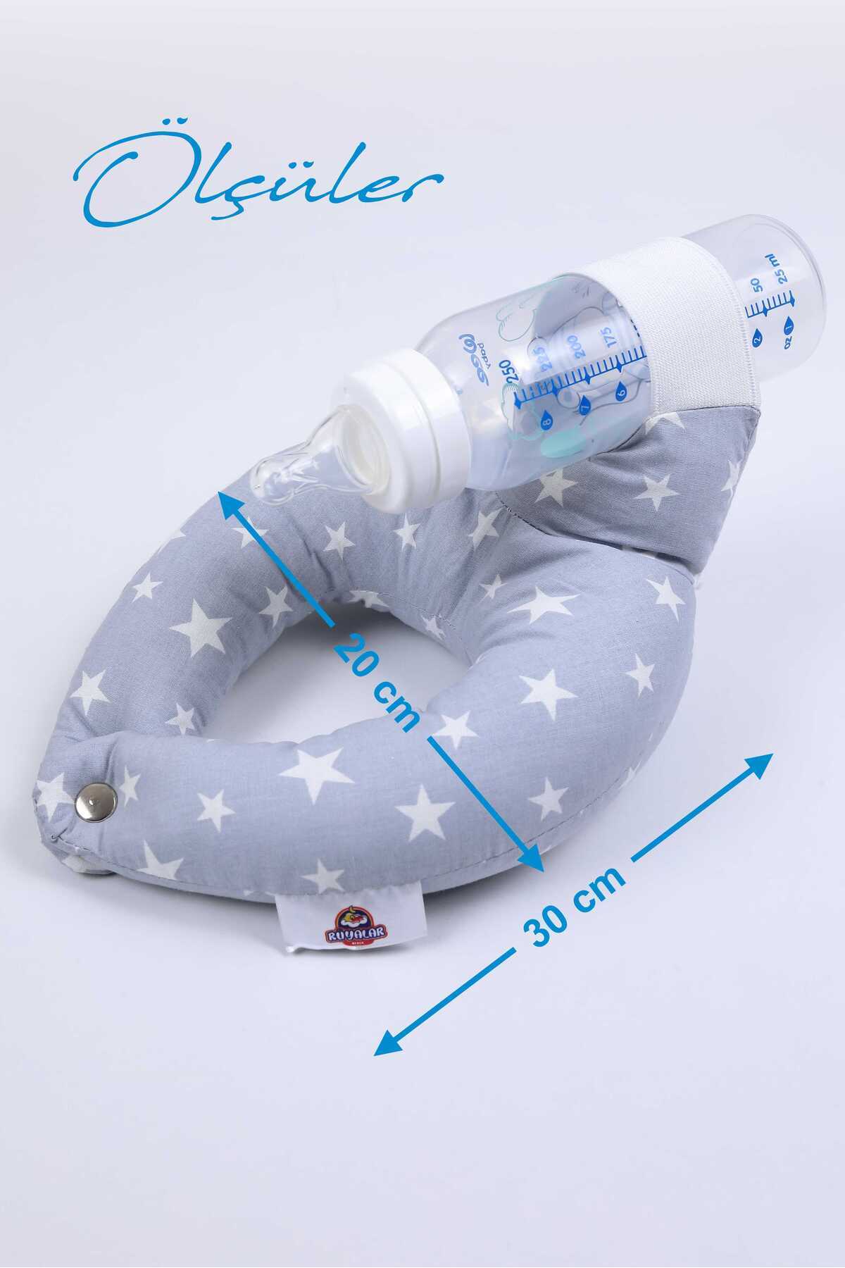 Umaybebek Pratik Bebek Beslenme, Biberon Tutucu, Emzirme Kolaylaştırıcı, Emzirme Yastığı, Yumuşak, Lastikli fotoğrafı 6 (önizleme)