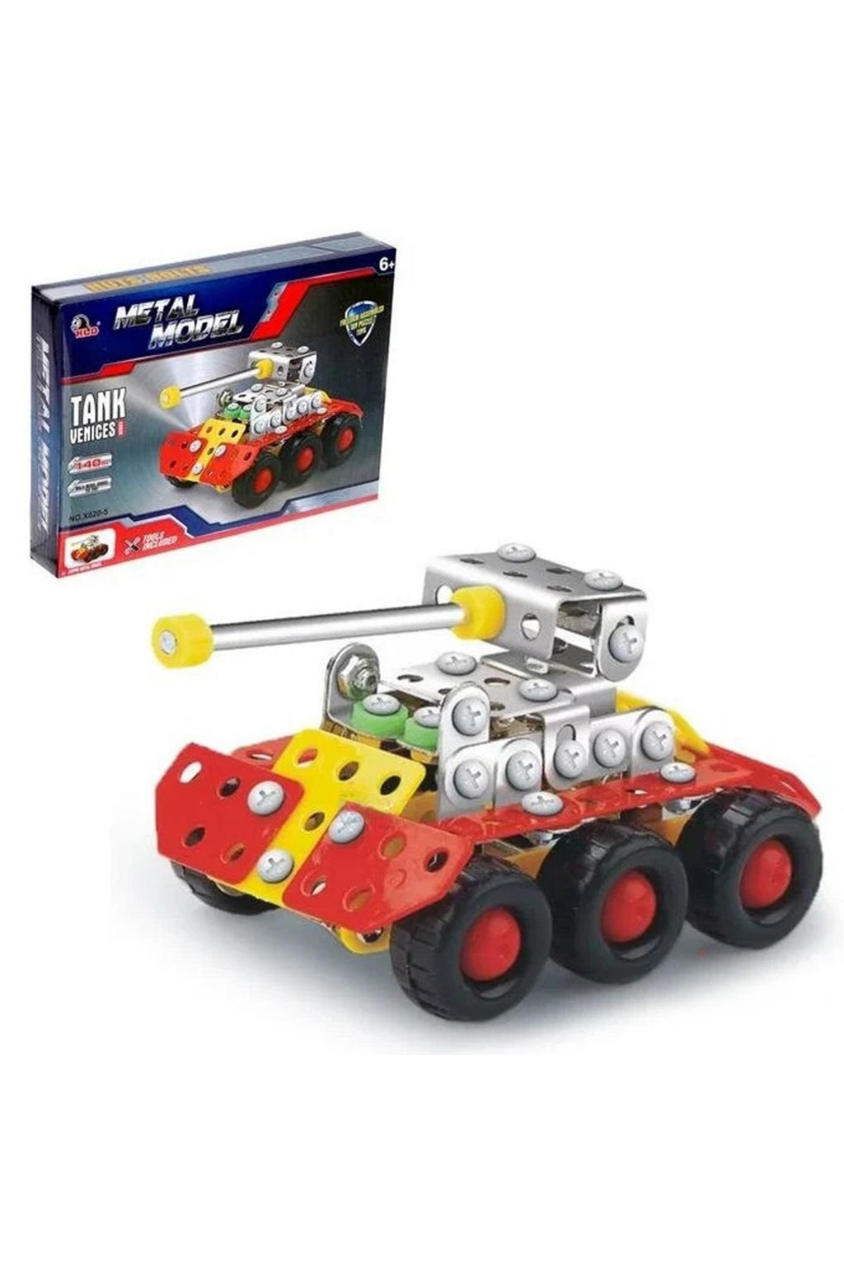 craftivio Metal Model Tank Yapım Seti 140 Parça - Eğitici STEM
