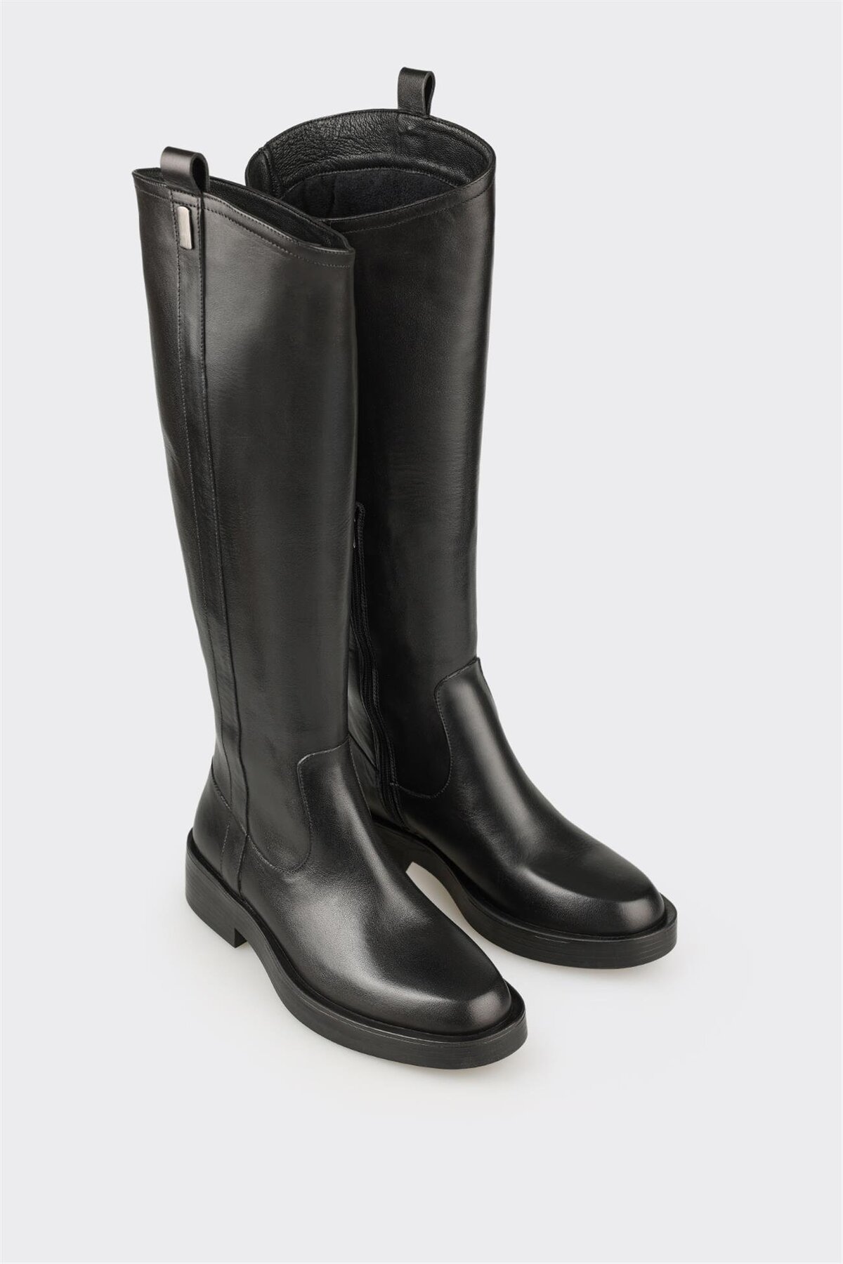 Elle Shoes Siyah Deri Kadın Çizme görsel 2