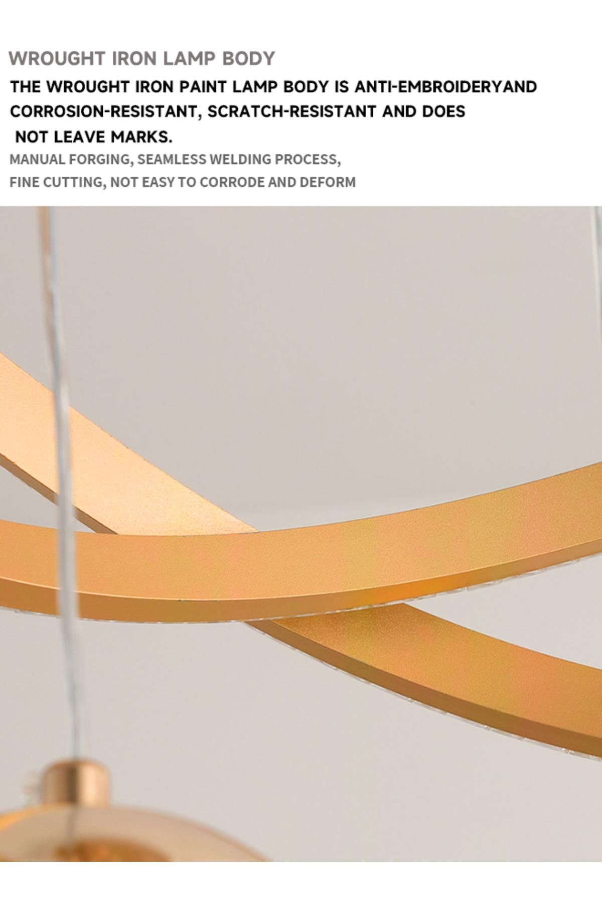 مصباح معلق ثلاثي الألوان يتم التحكم فيه عن بعد بتق...