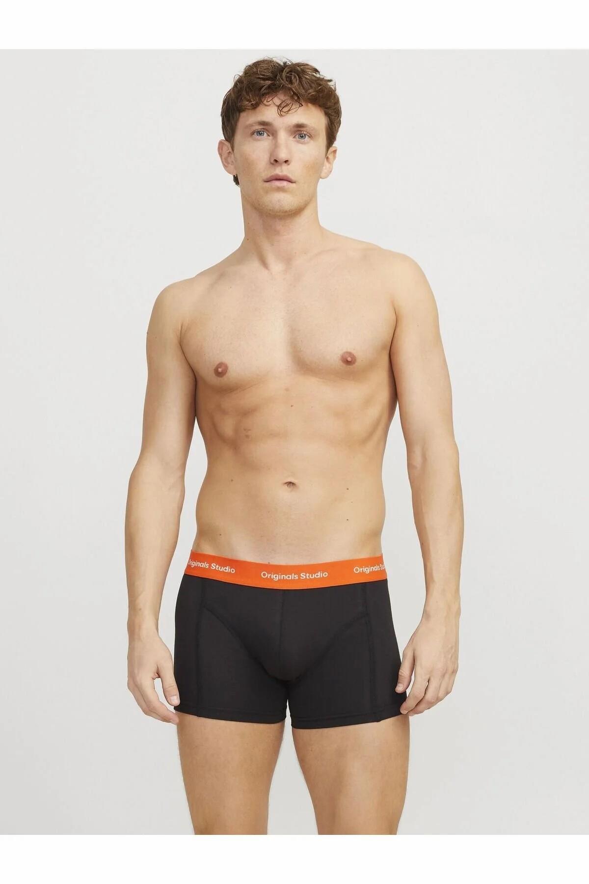 باکسر مردانه راسته فاق نرمال | جک اند جونز Jack & Jones 12272945-Black - تصویر 7