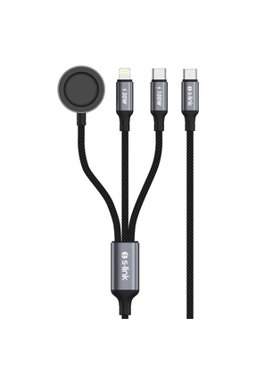 S-Link Armor CLW-01 100W 1.2m Type-C to Type-C Lightning - Watch Metal Başlık...