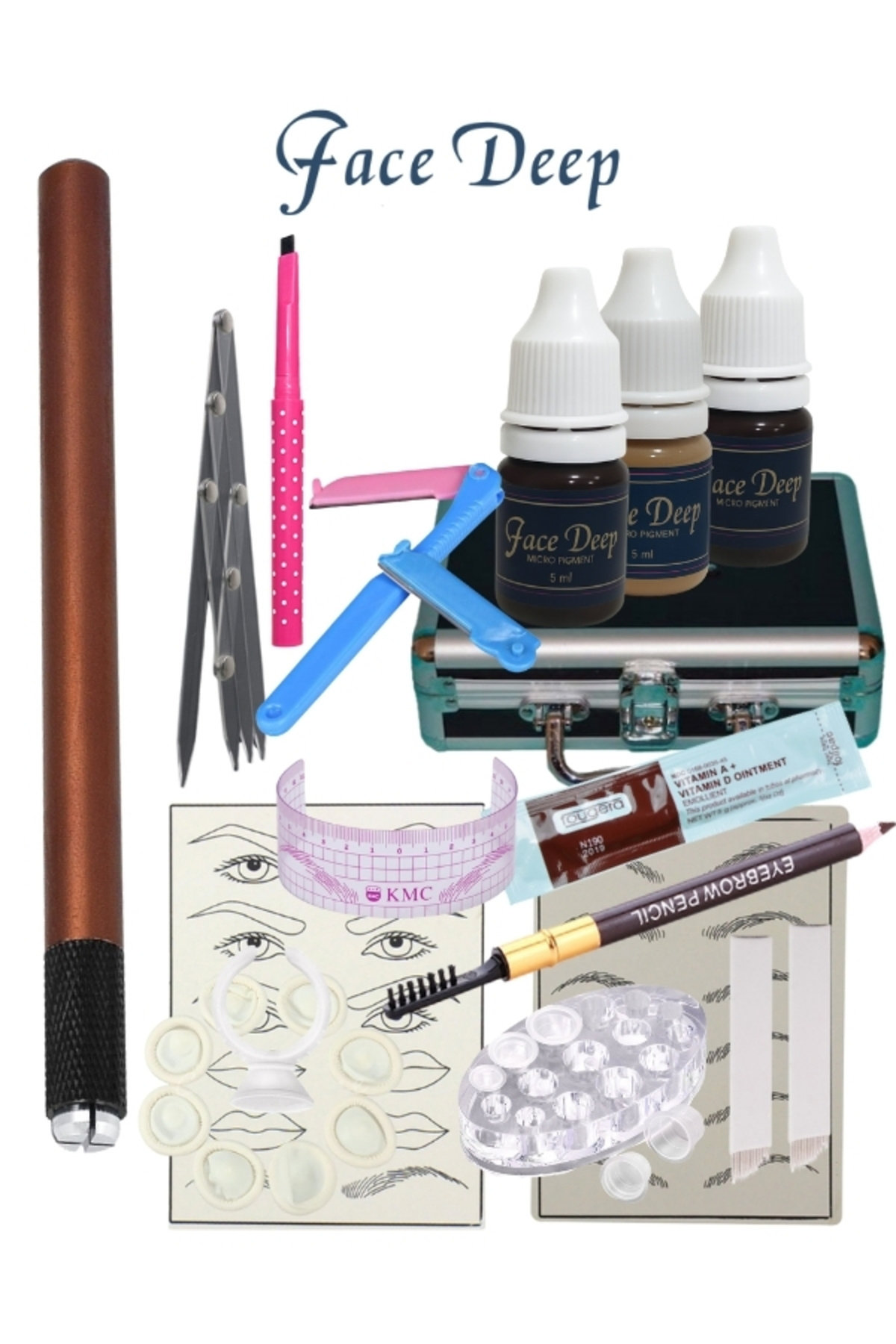 Face Deep Microblading Seti Microblading Uygulama Ve Eğitim Seti Set 3 - Fiyatı, Yorumları