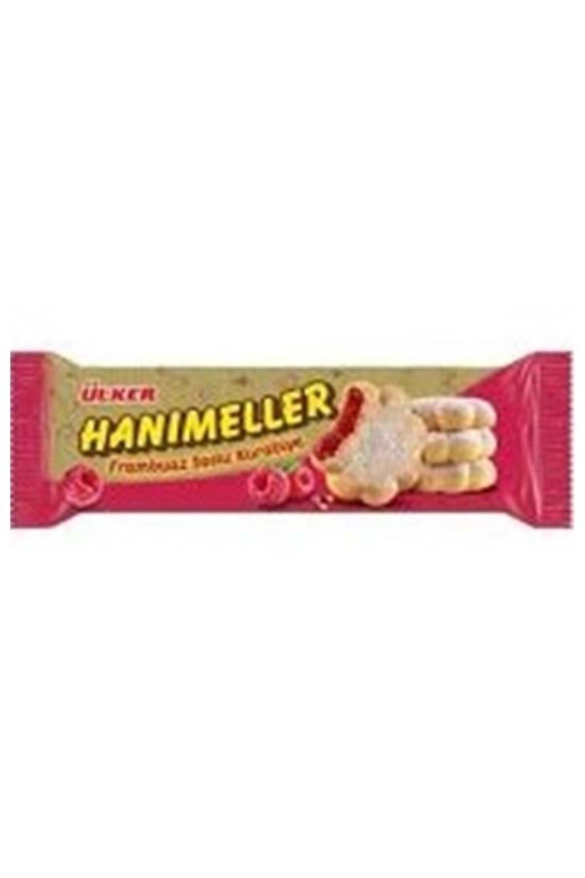 Ülker HANIMELLER FRAMBUAZ SOSLU KURABİYE 94,5GR X12 ADET
