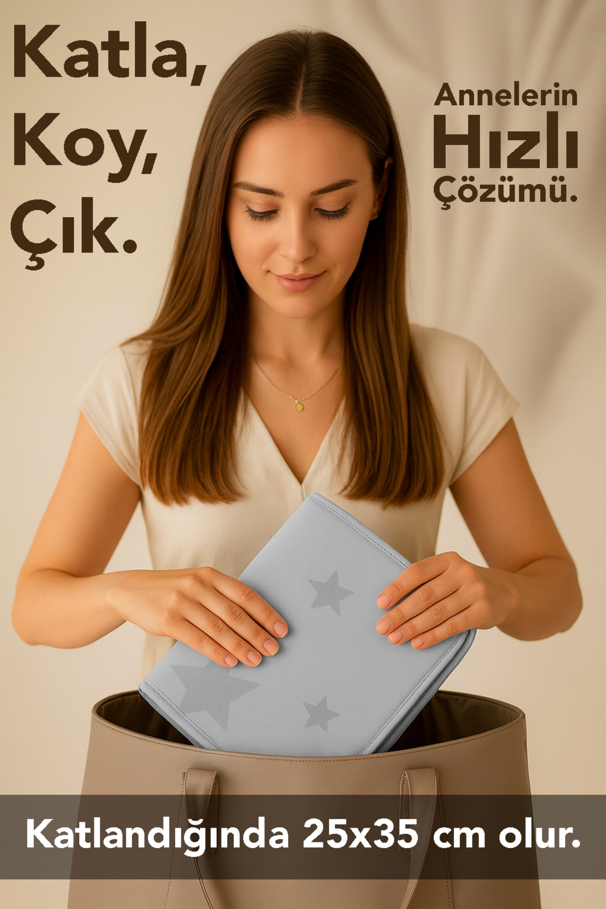 Meleni Baby Bebek Alt Değiştirme Matı ,Katlanabilir Su Geçirmez Alt Değiştirme Örtüsü, Bebek Bakım Örtüsü fotoğrafı 4 (önizleme)