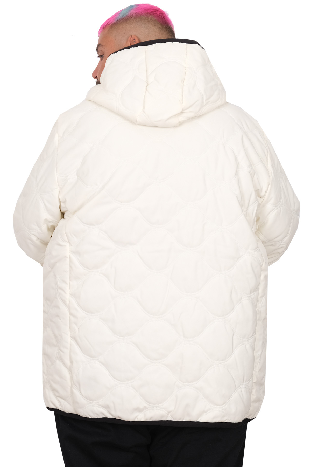 ModeXL Mode XL Buyuk Beden Erkek Mont Kapıtone Kapsonlu 25706 görsel 4