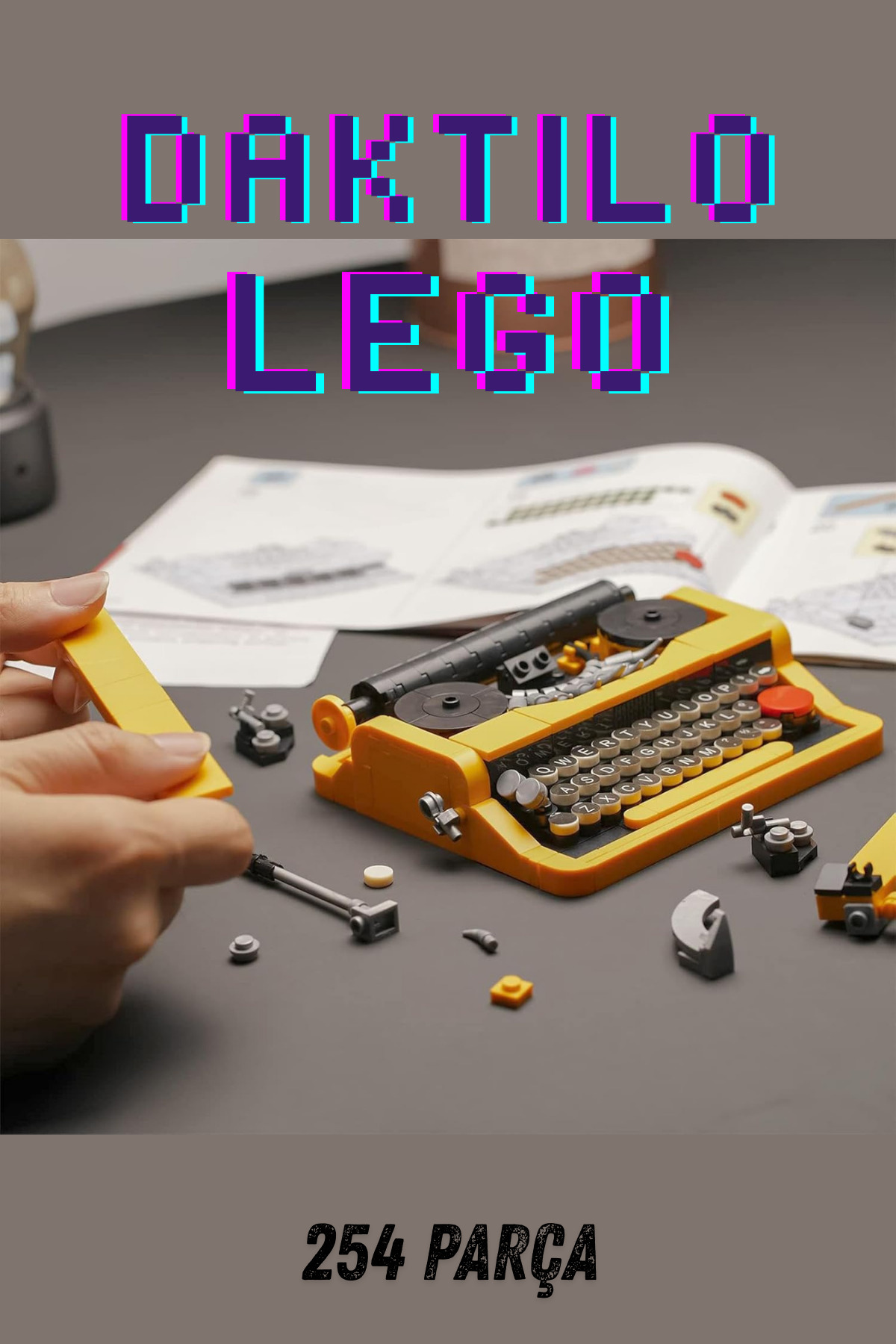 تایپ‌رایتر اسباب‌بازی ۲۵۴ تکه، مناسب سنین بالای ۶ سال