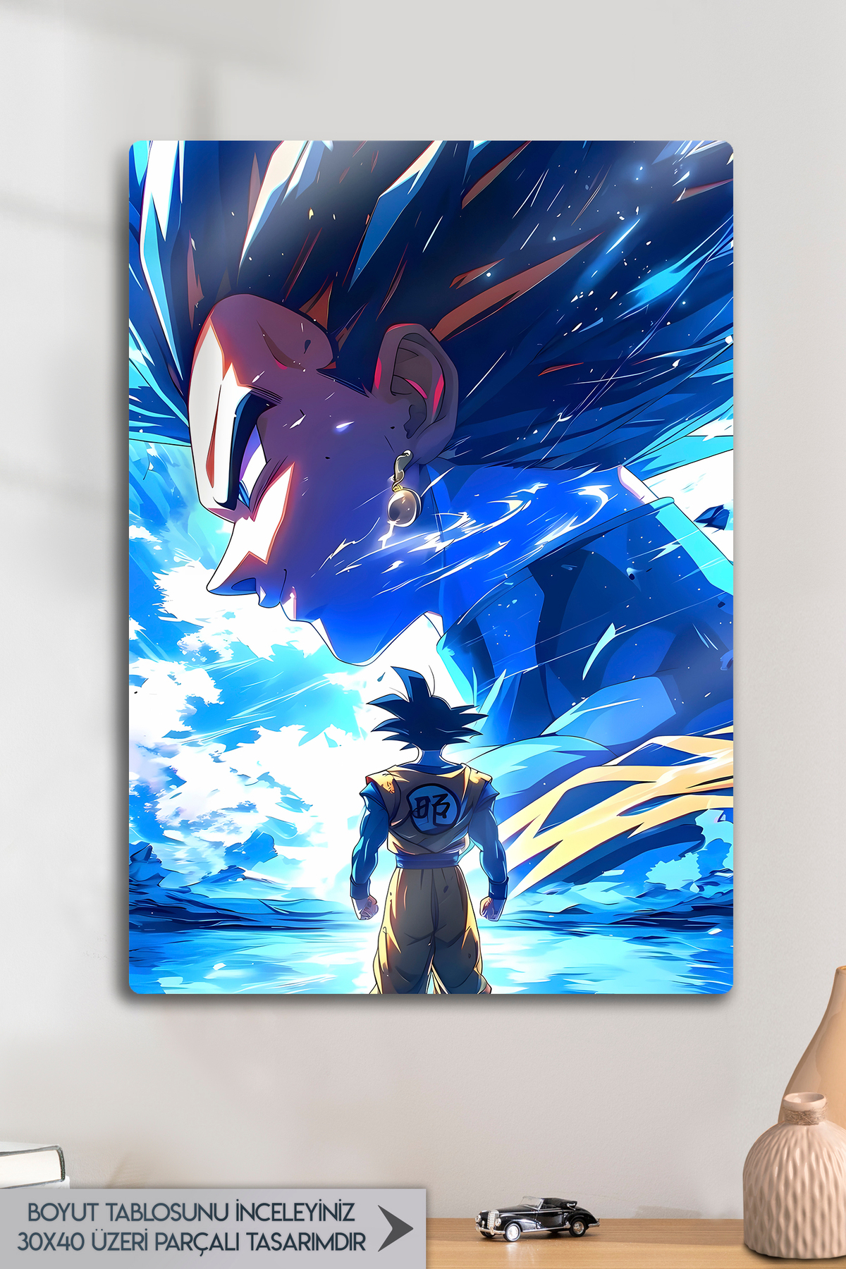 Son Goku Metal Painting, Dragon Ball Z Wall Decor, Anime Art, Modern Home Office Gift