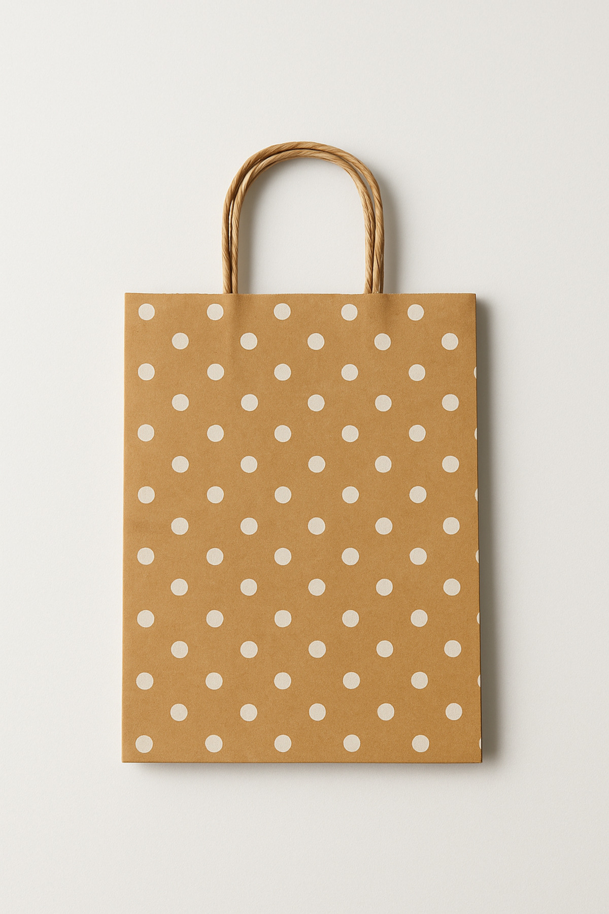 GOTURUVE HEDİYELİK KRAFT ÇANTA PUANTIYELİ 22X28X11 CM 100 ADET