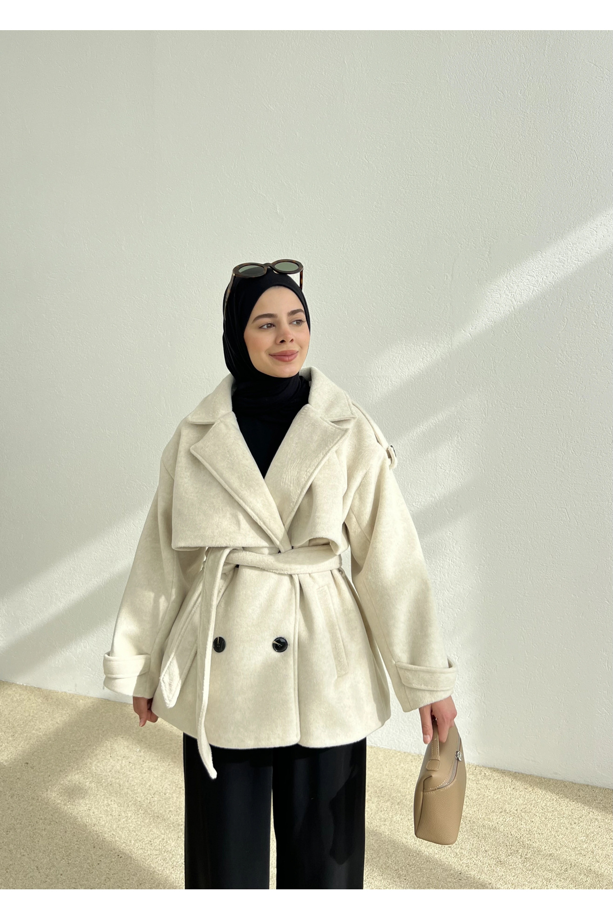 MODA AKSA  PREMİUM KALİTE KABAN YÜN DOKULU koka - Görsel 4