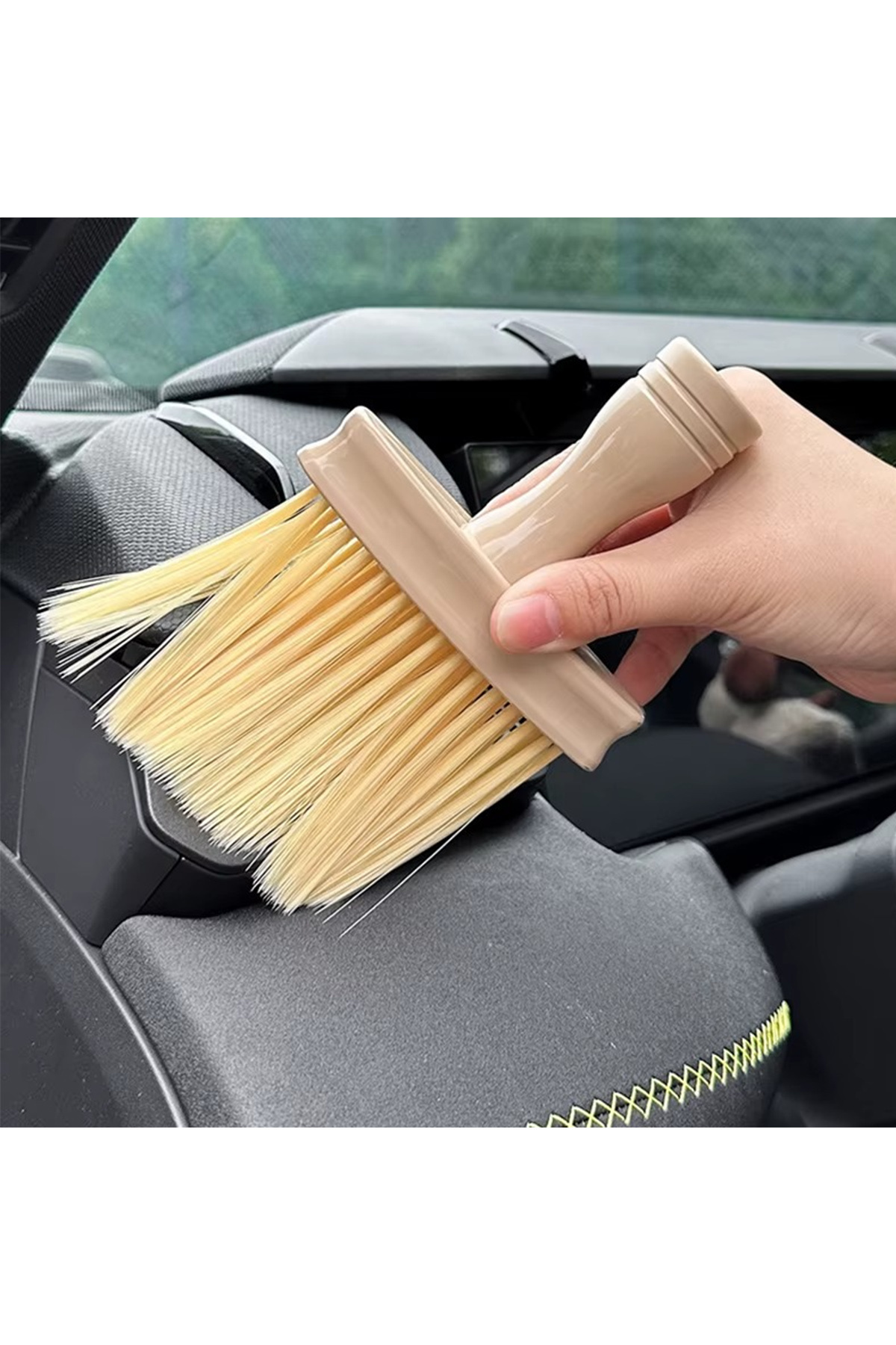 MeyZone Kahve Oto Araç Araba Klima Havalandırma Detaylı Temizlik Fırçası Premium Temizlik Fırça