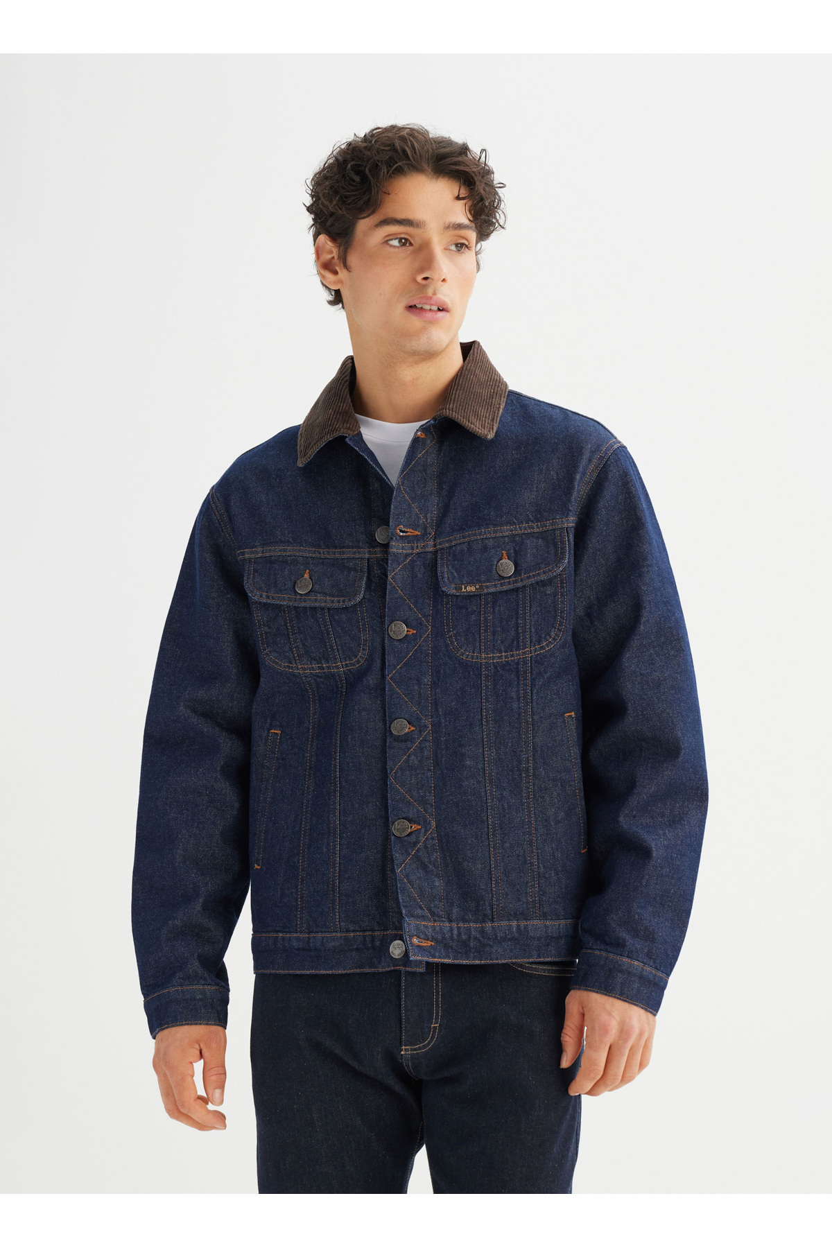 Lee Lacivert Erkek Denim Ceket L252001723 Lacivert Denim Ceket görsel 3