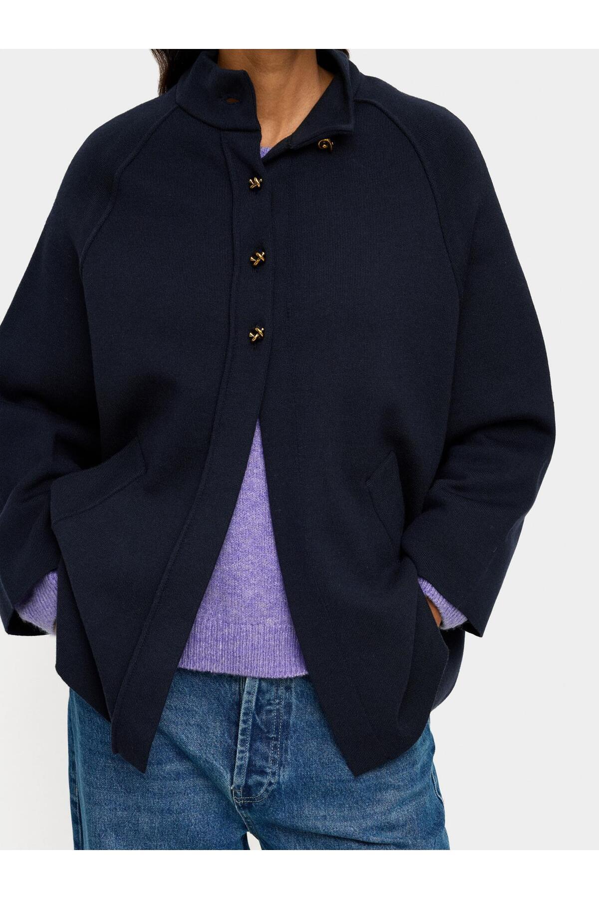 PARFOIS Yüksek Yaka Örgü Panço