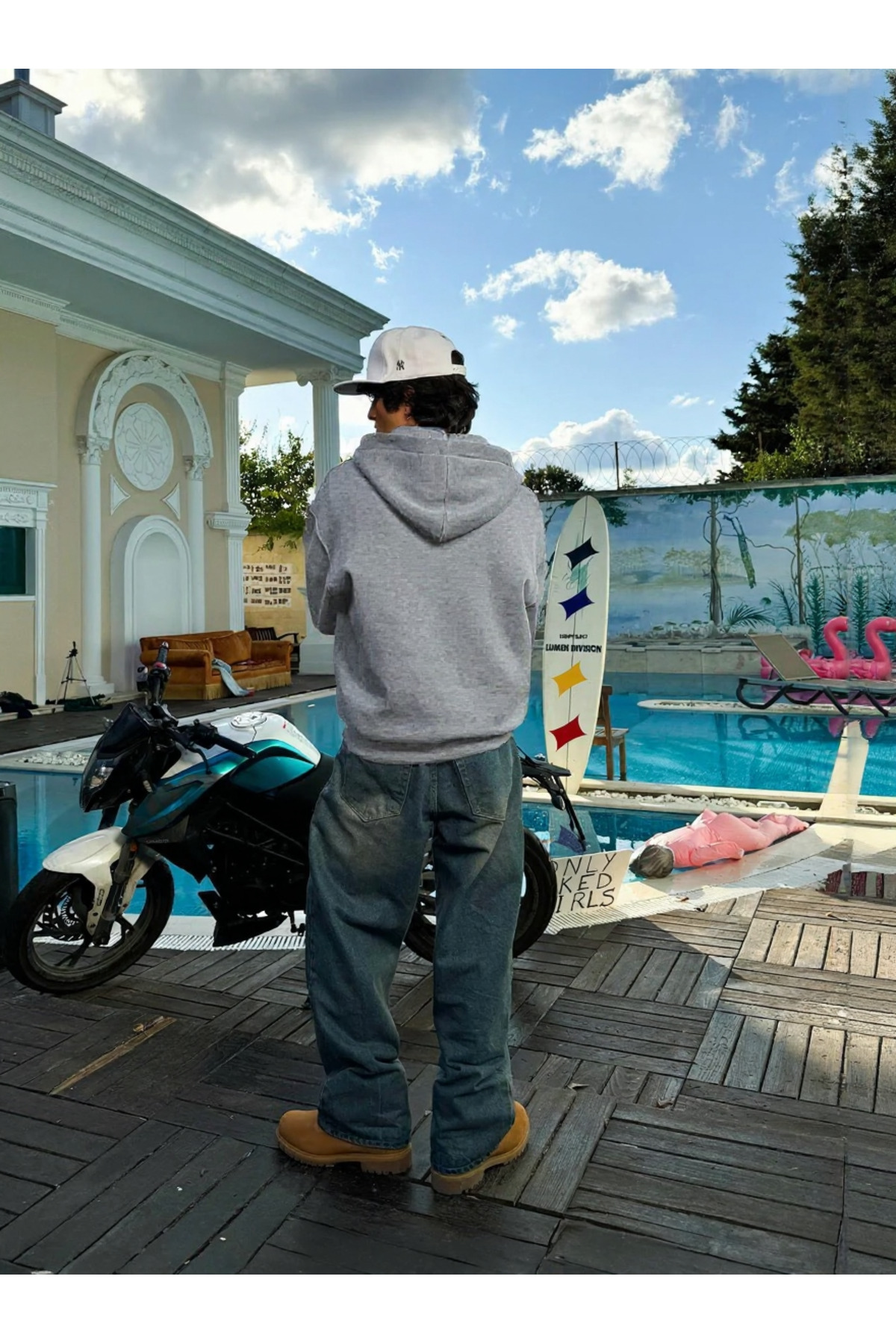 YAKAMEL  Erkek Fermuarlı Bol Kalıp Kalın Kışlık Geniş Hırka - Görsel 2