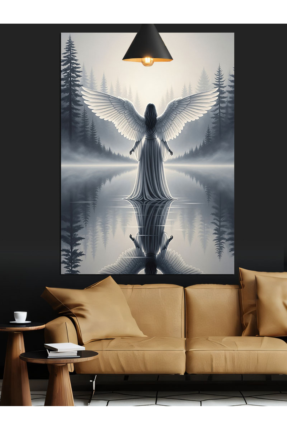 Beyaz kanatlı Yüksek kaliteli yağlı boya dokulu Kanvas Canvas Tablo kanvas tablo canvas tablo duvar