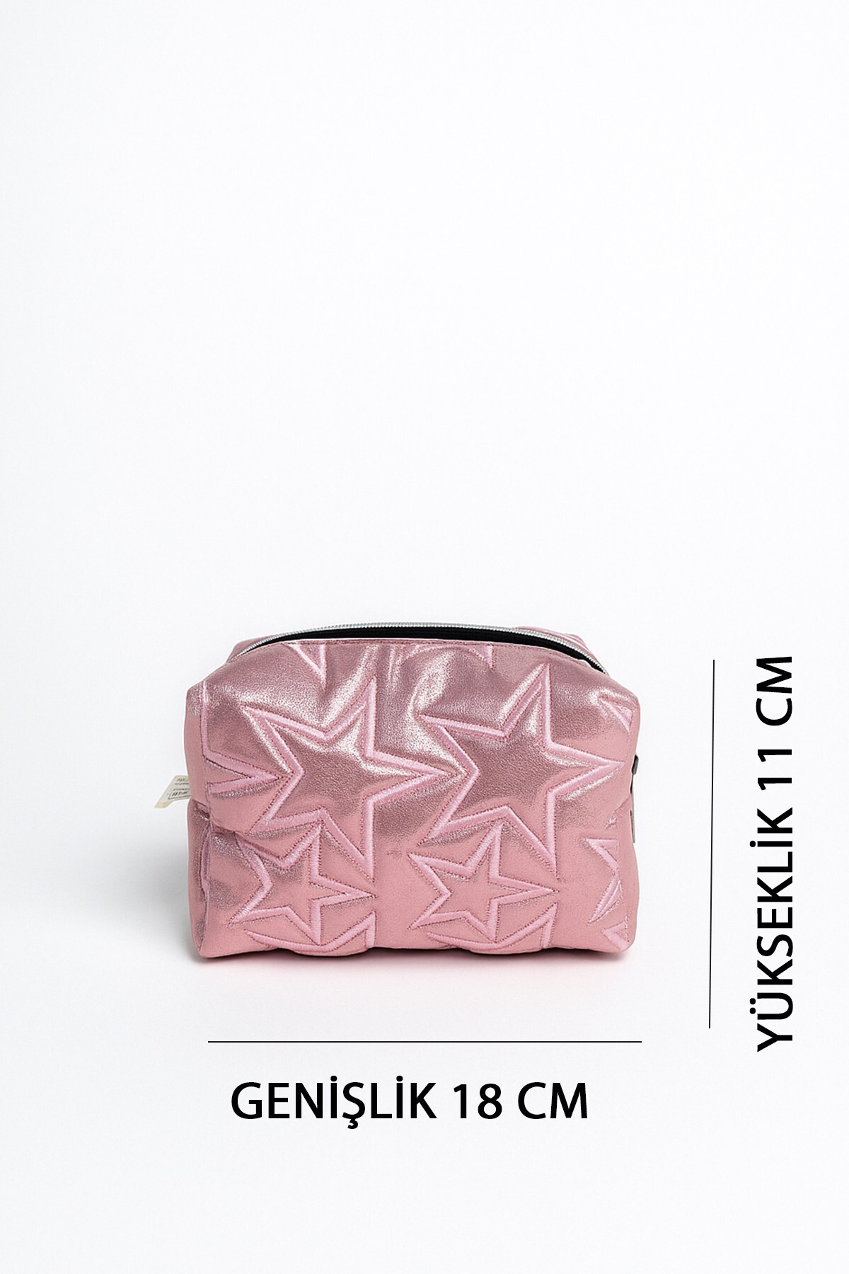 Stargirl Pembe Yıldız Makyaj Çantası — صورتی BHT-4399 — تصویر 4 از 4