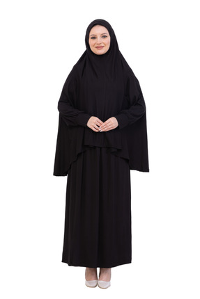 Modish Group İki Parça Namaz Elbisesi – Uzun Pamuklu Tesettür Giyim Abaya & B...