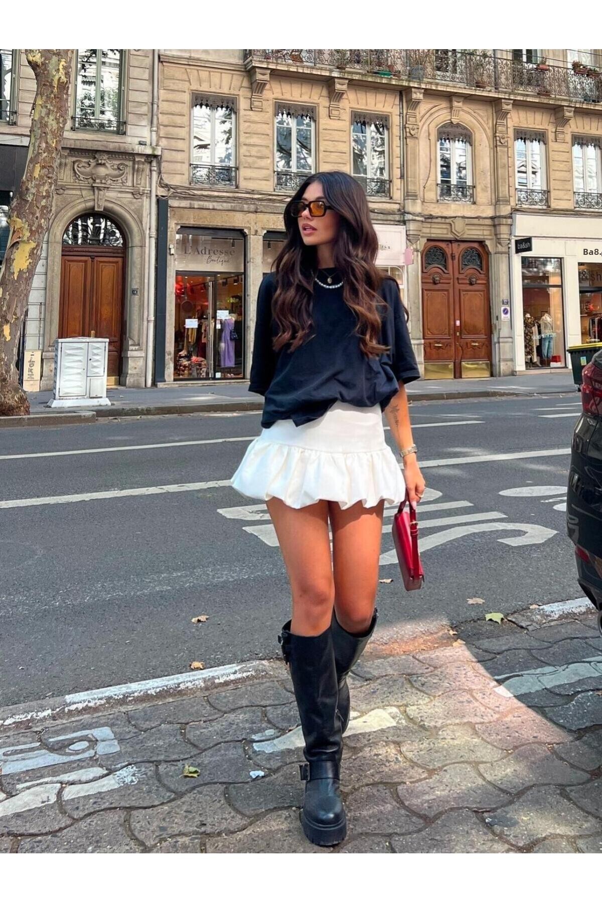 LOVES AGAZA Balónová sukně s mini šortkami