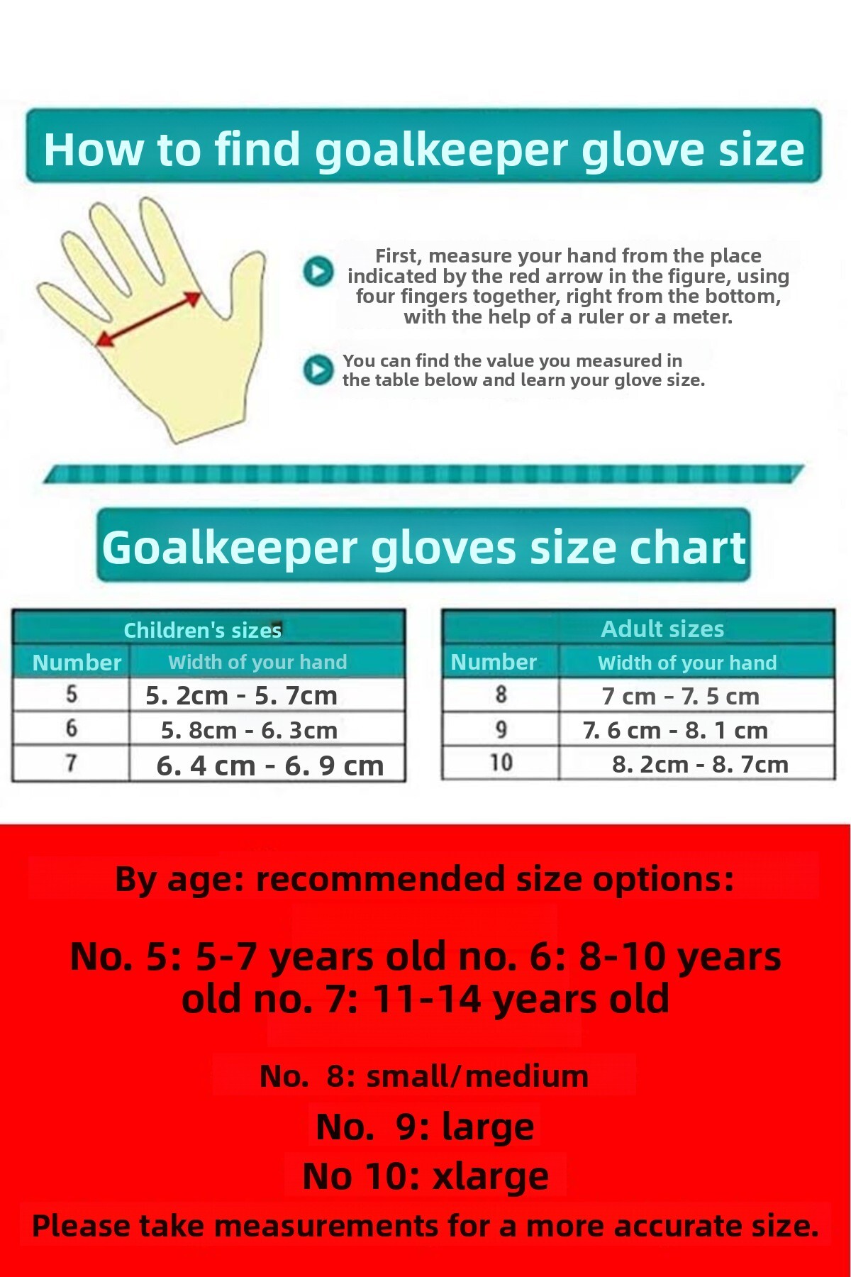 مجموعة قفازات حارس المرمى للبالغين والأطفال، وسادا...