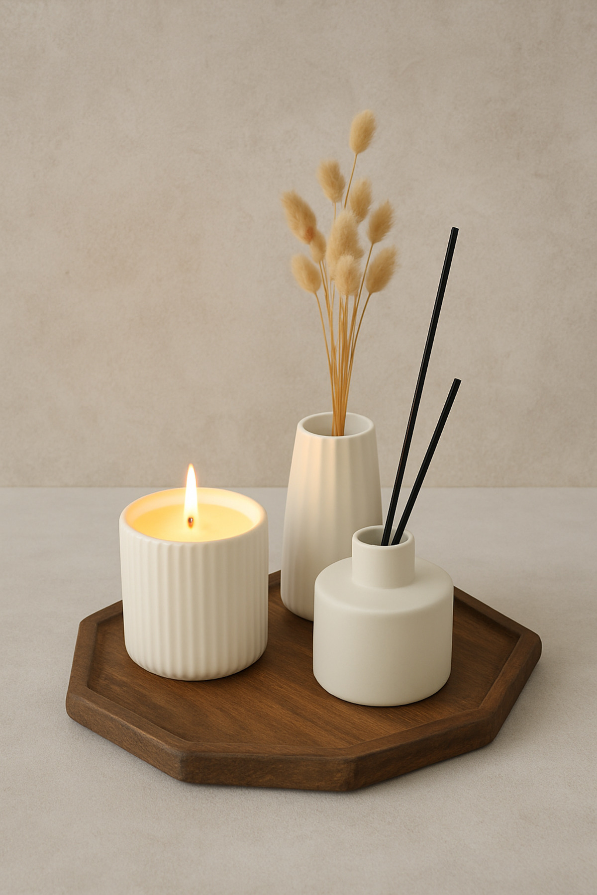 Natural Wood Finish, Bathroom Organizer-Accessory Organizer, Multipurpose Stand