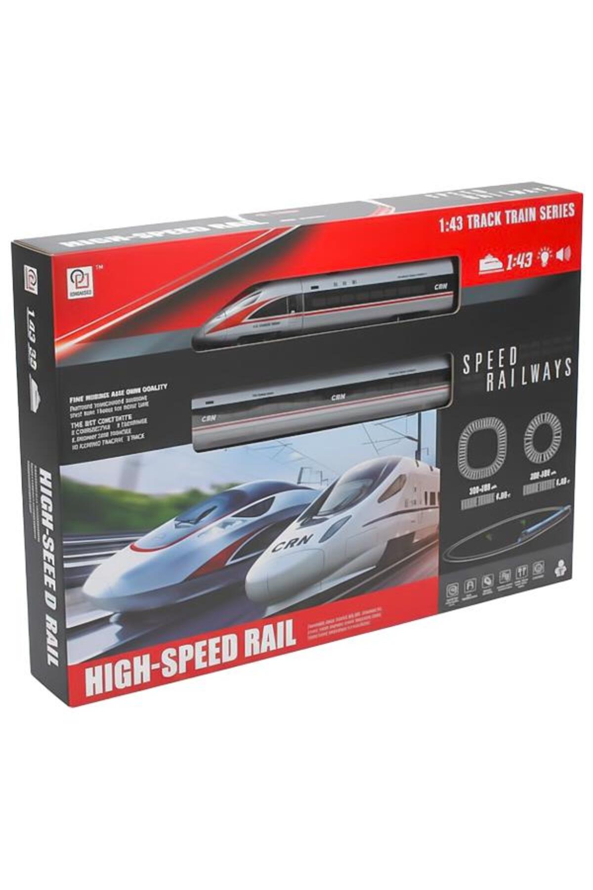 Ceren Ctoys Hızlı Tren Seti 1:43 Sesli ve Işıklı 21 Parça 1801A14