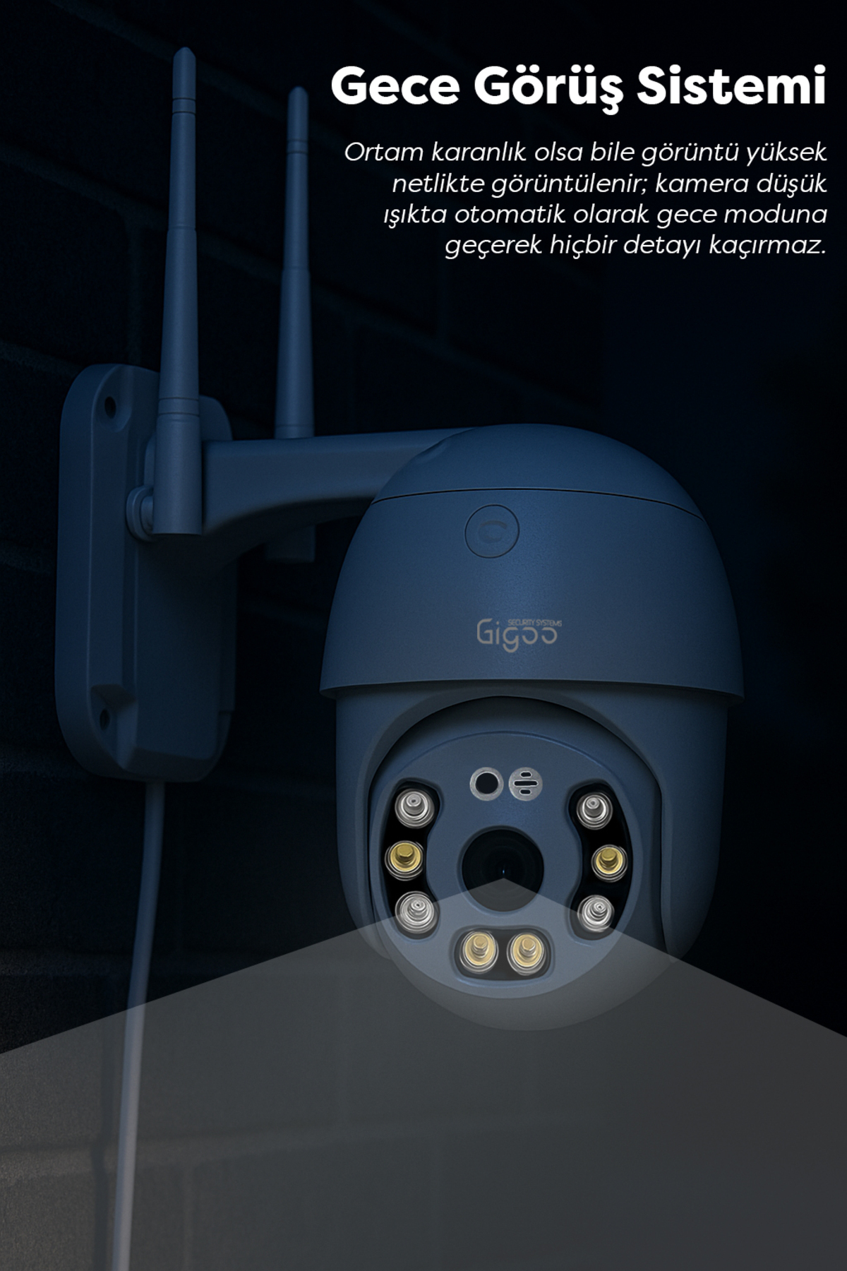 Gigoo Ptz Iç Ve Dış Mekan 360 Derece Çift Antenli 1080p Speed Dome Tipi Ip Güvenlik Kamerası fotoğrafı 5 (önizleme)
