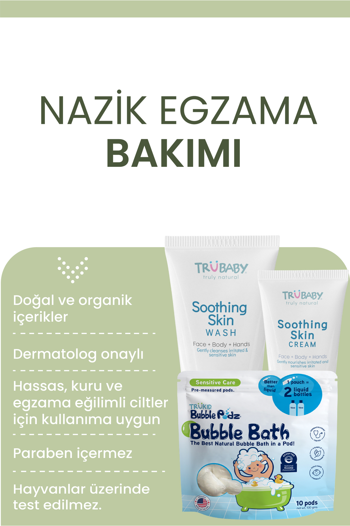 Trukid TruBaby Çok Kuru ve Hassas Ciltler için Vücut Yıkama Jeli, 236.5 ml fotoğrafı 5 (önizleme)