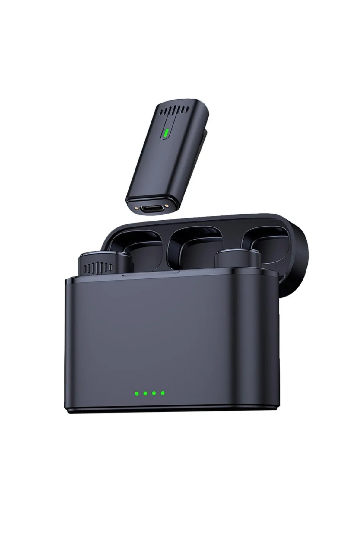 comse K10 Iphone Ve Type-c Uyumlu Kablosuz Yaka Mikrofonu Göstergeli Led Şarj Kutulu Gürültü Azaltma