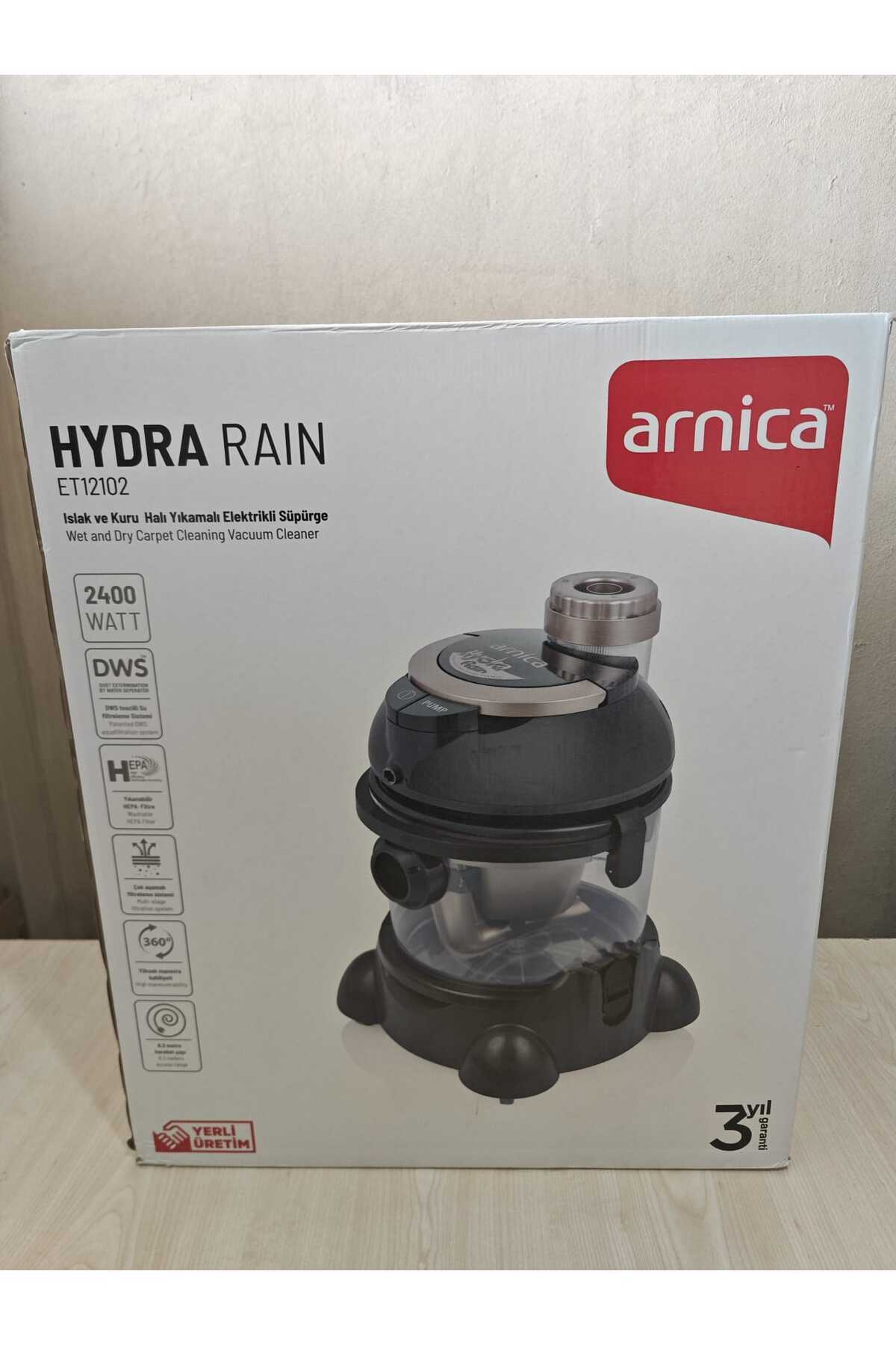 Arnica Hydra Rain ET12102 Su Filtreli Halı Yıkama Makinesi 2400 W