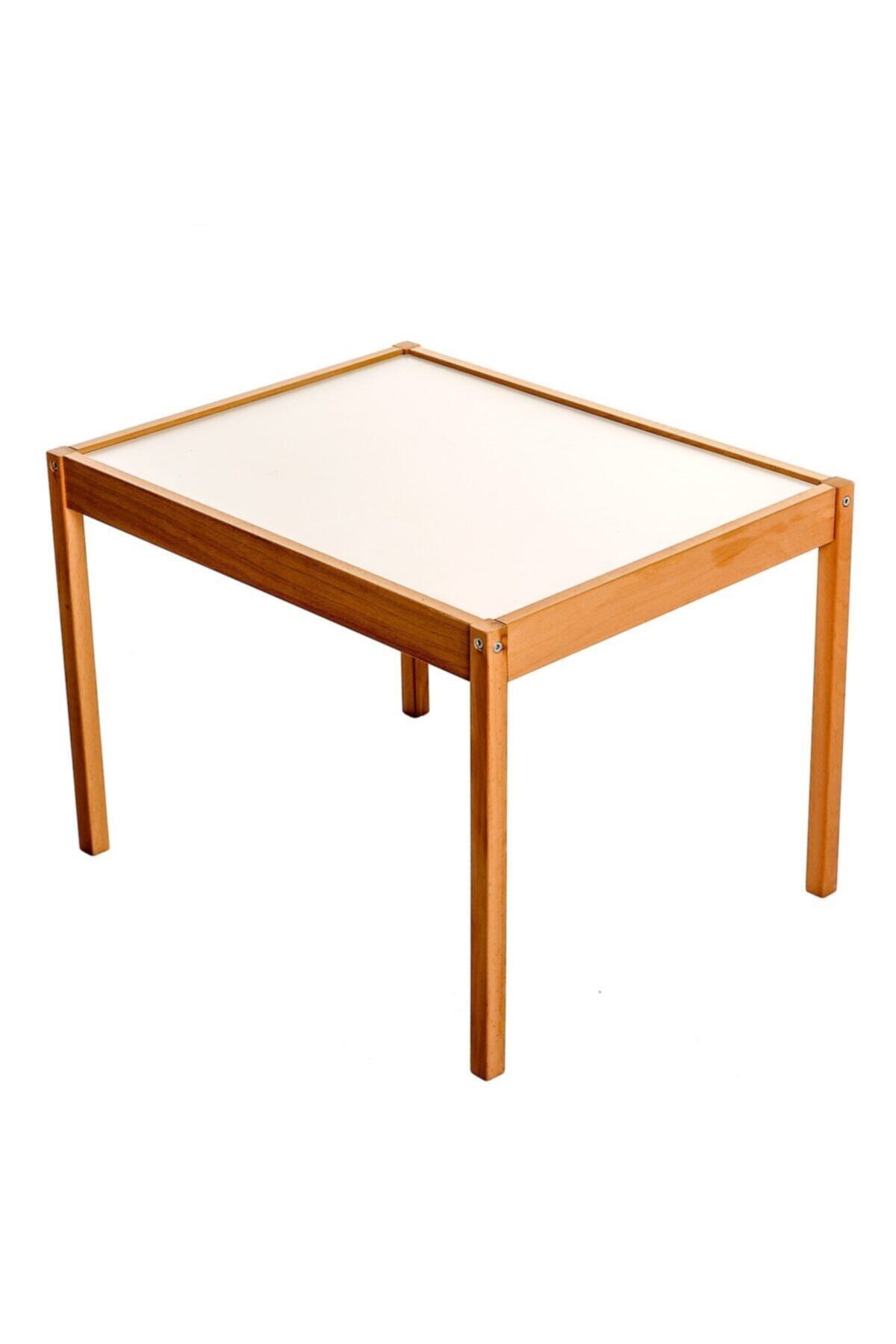 baby toys Ahşap Montessori Bebek Masa ve Sandalye Seti, Kahverengi, Eğitici ve Şık Tasarım fotoğrafı 4 (önizleme)