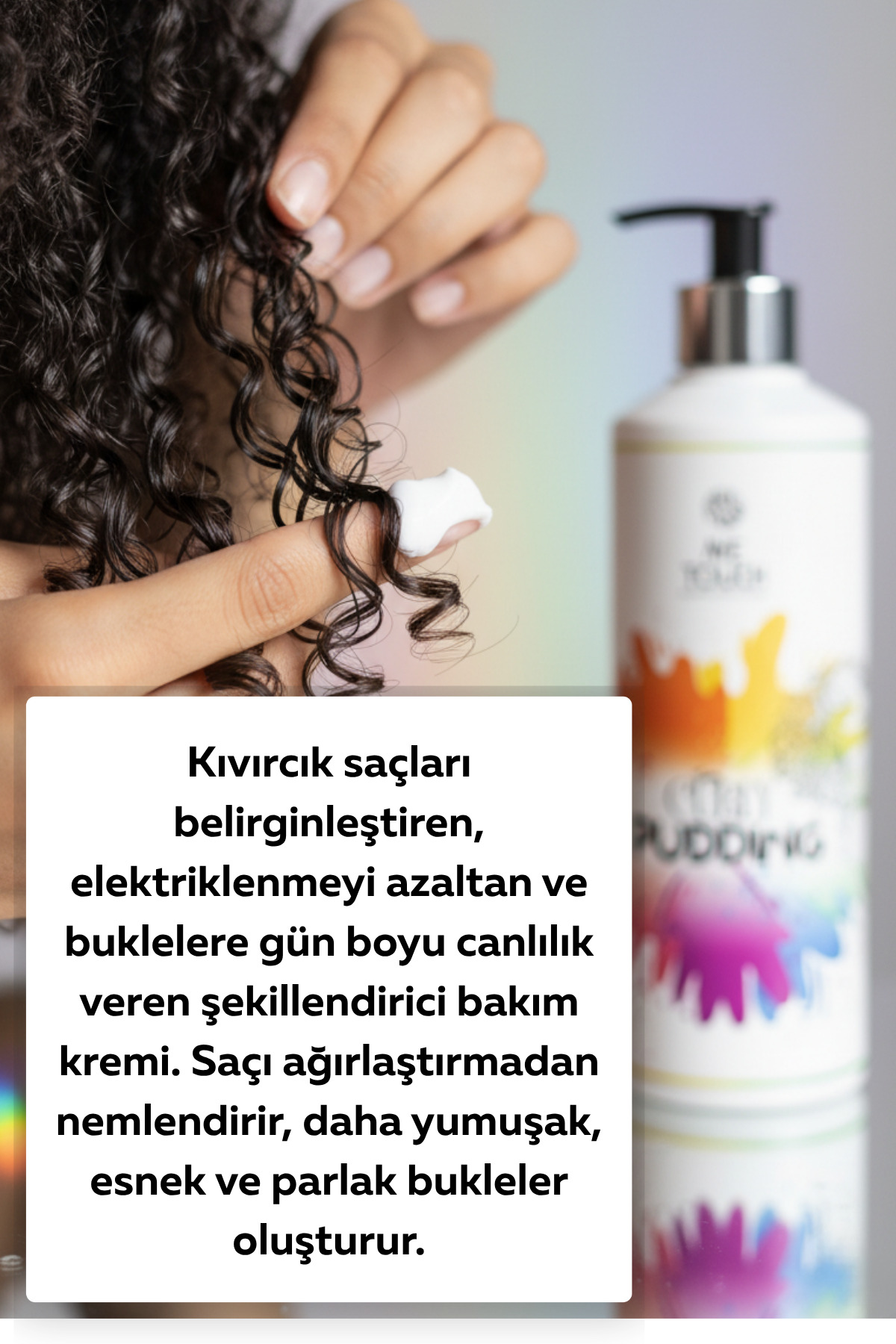 Curly Pudding - Kıvırcık Saçlar İçin Bukle Belirginleştirici Durulanmayan Saç Kremi 500 ml — 56 — تصویر 2 از 6