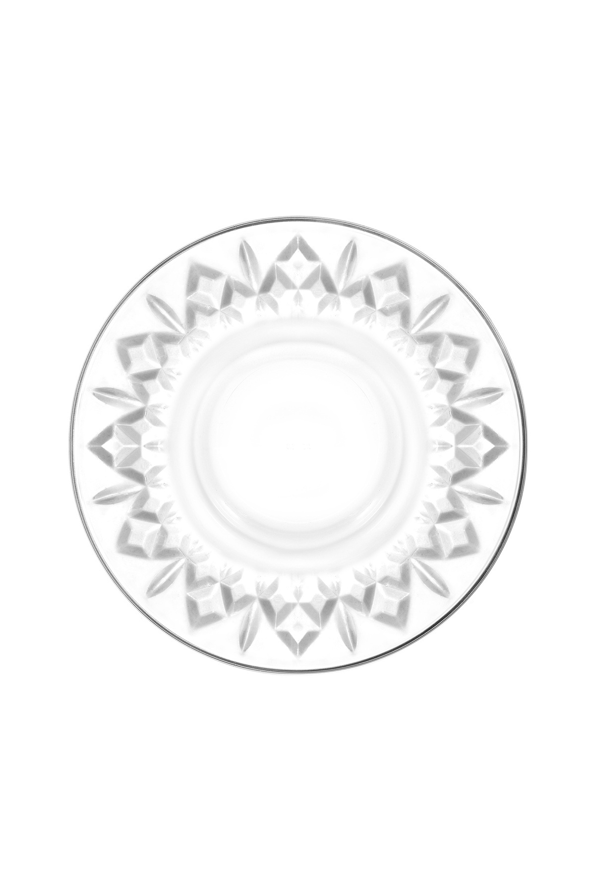 LAV Odin Cam Çay Tabağı 6 Kişilik