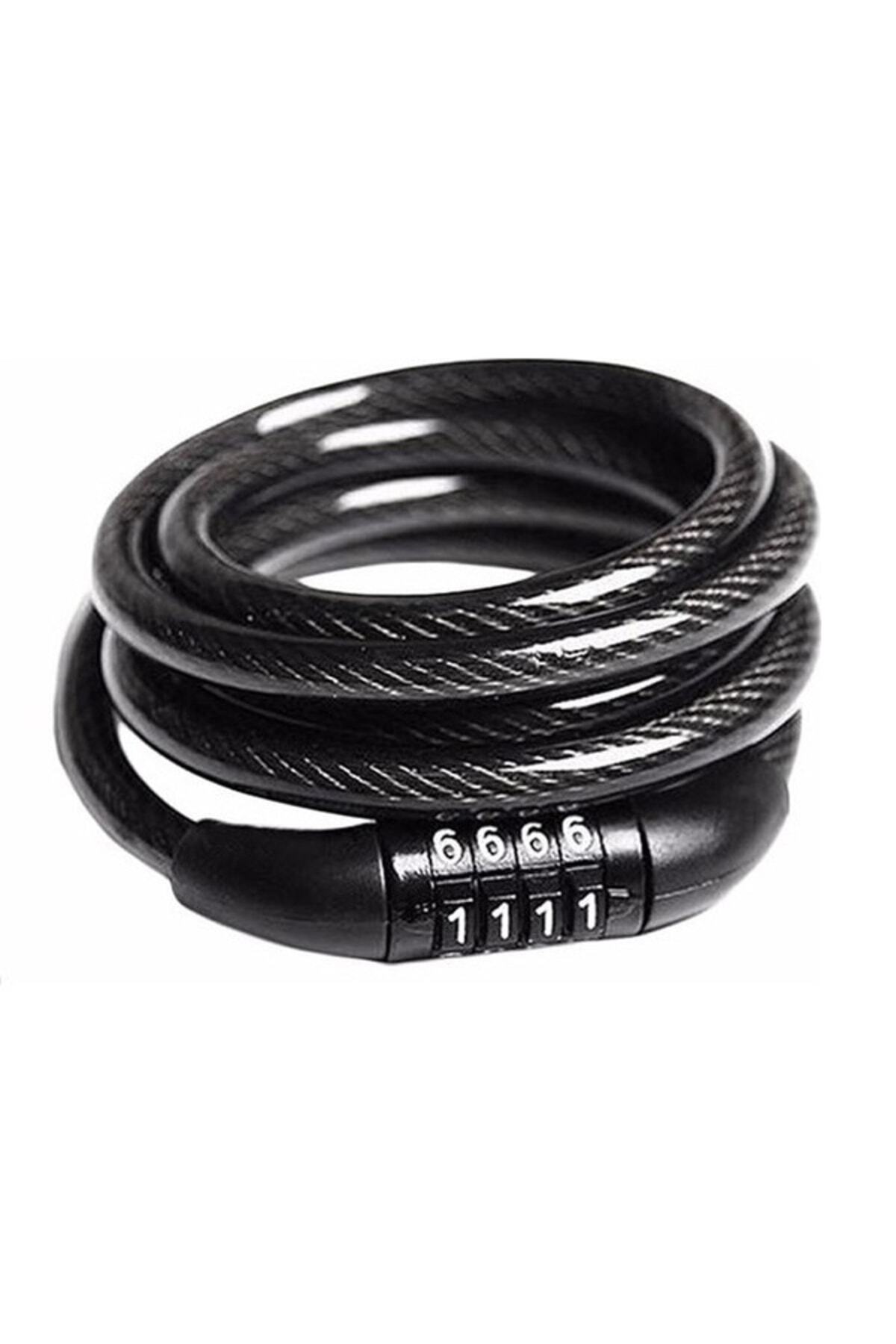 Genel Markalar Şifreli Çelik Kilit Bisiklet Motosiklet Güvenlik Kilidi Bebek Arabası fotoğrafı 4 (önizleme)