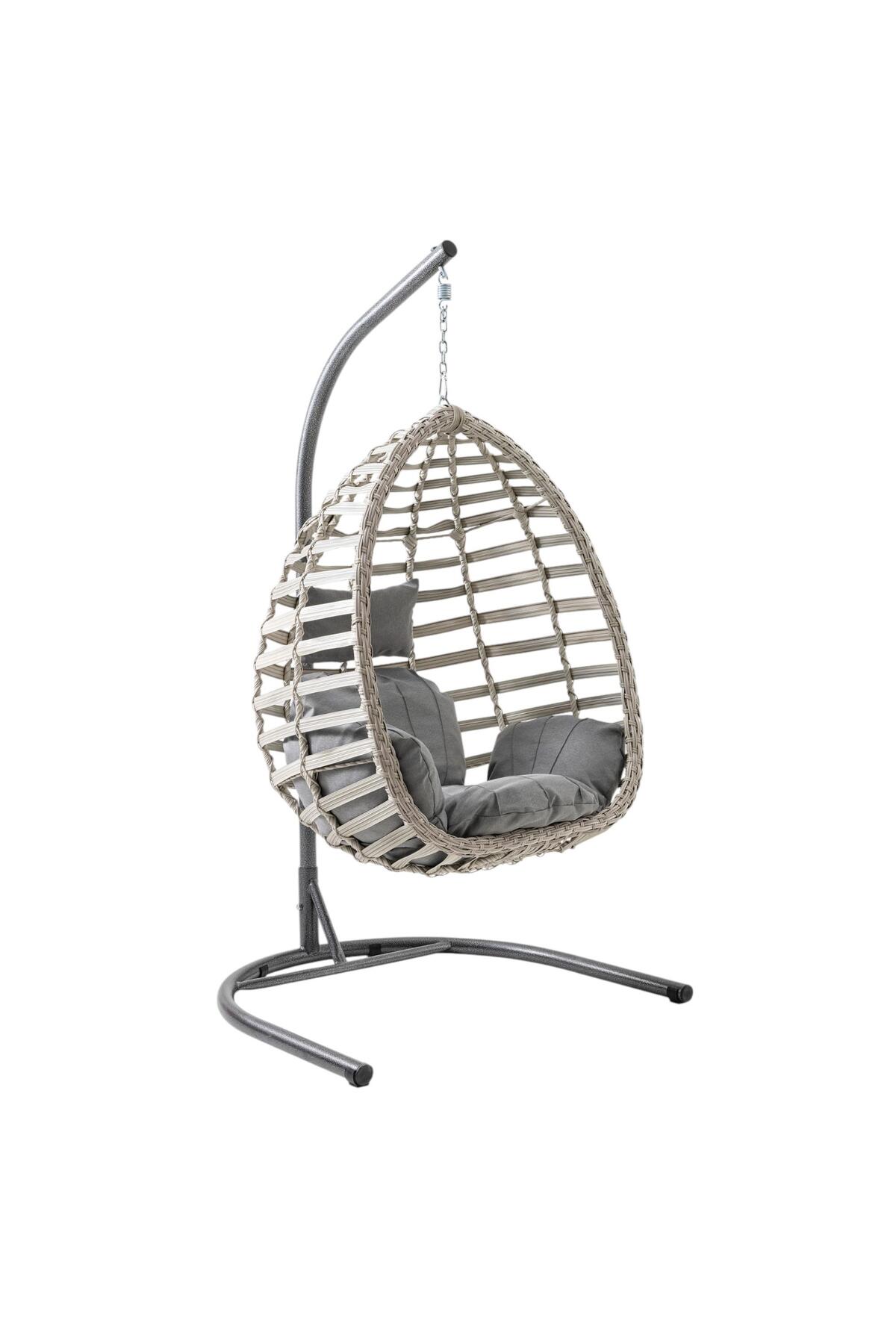 Gumbet Single Rattan Garden Swing | Balcony Swing