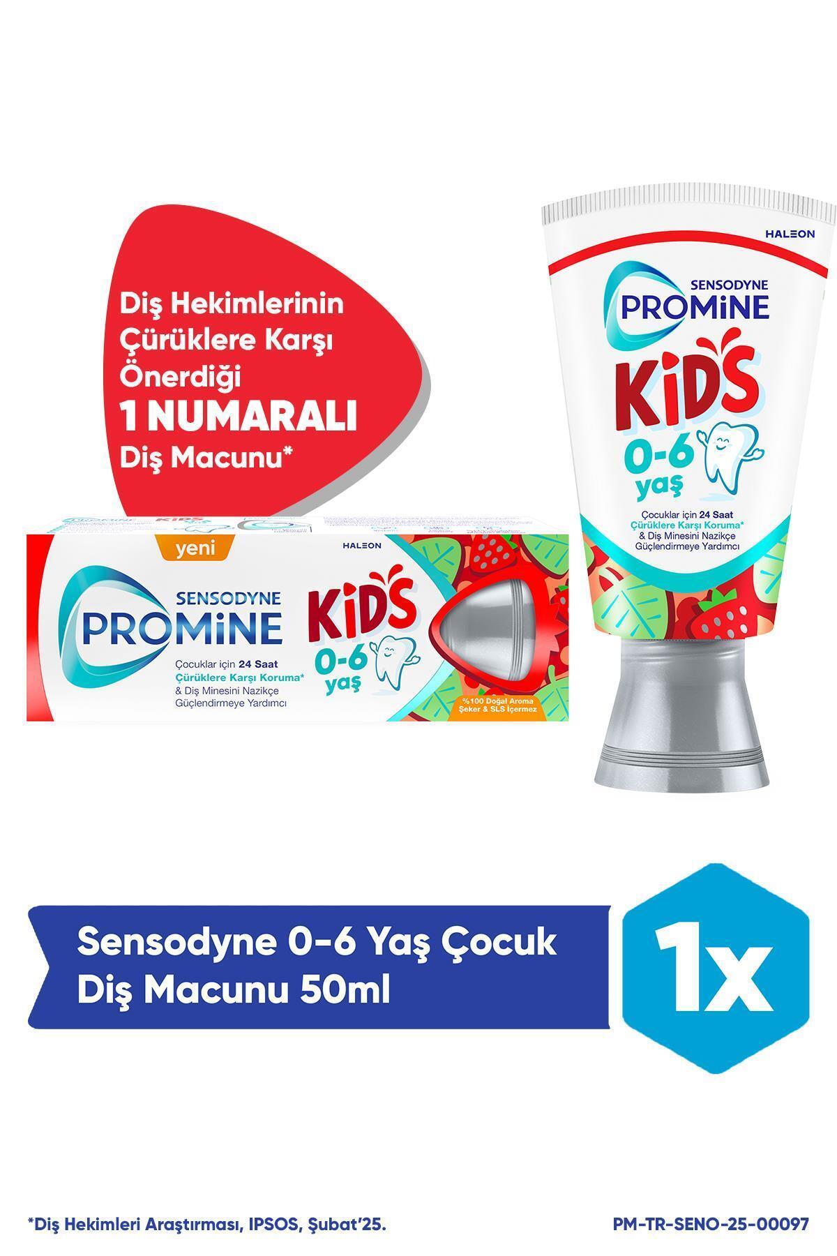Sensodyne Promine 0-6 Yaş Çocuk Diş Macunu 50ml - Çilek Aromalı