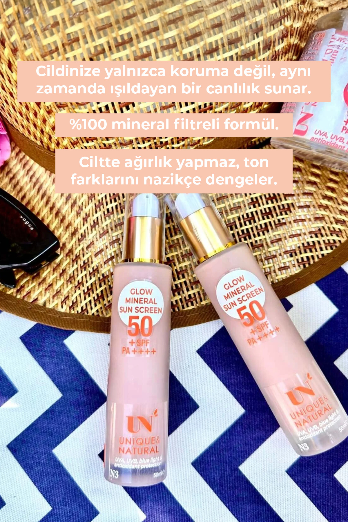 %100 Mineral Filtreli Glow Güneş Kremi | Ton Eşitleyici & Işıltılı - 50+SPF — glow-mineral-sun-screen-50spf---renkli-v — تصویر 5 از 9